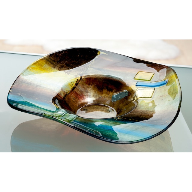 GILDE GLAS art Dekoschale »Campo«, (1 St.), aus Glas, Höhe ca. 13 cm  bestellen | BAUR