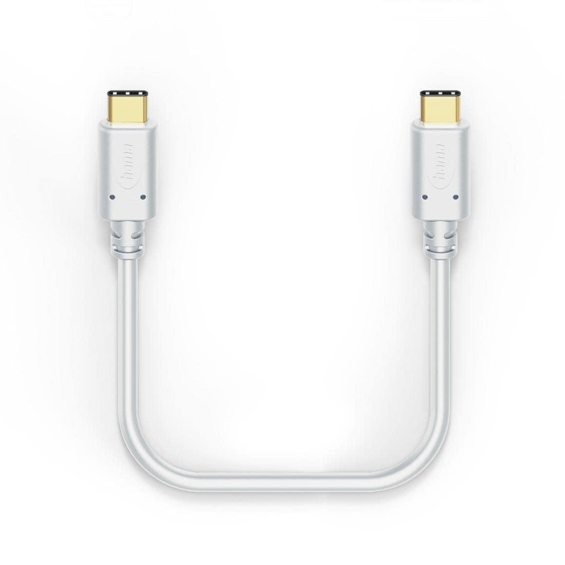 Hama USB-Kabel »Ladekabel, USB C auf USB C, 1,5 m, Weiß«, USB-C, 150 cm