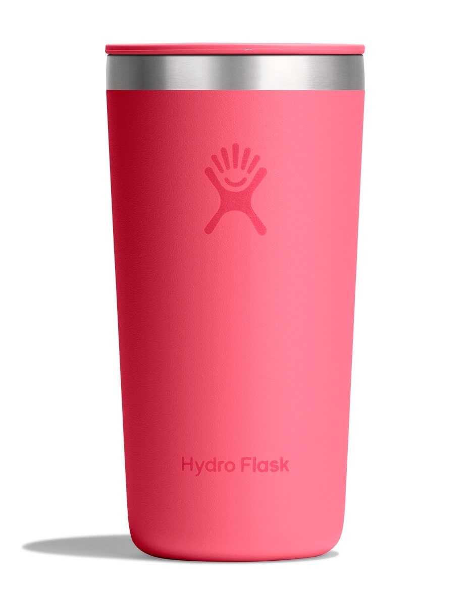 Hydro Flask Thermobecher "12 OZ All Around Tumbler Press-In Lid, 355 ml" Kompatibel mit Trinkhalmdeckel und verschließbaren Eindrückdeckel