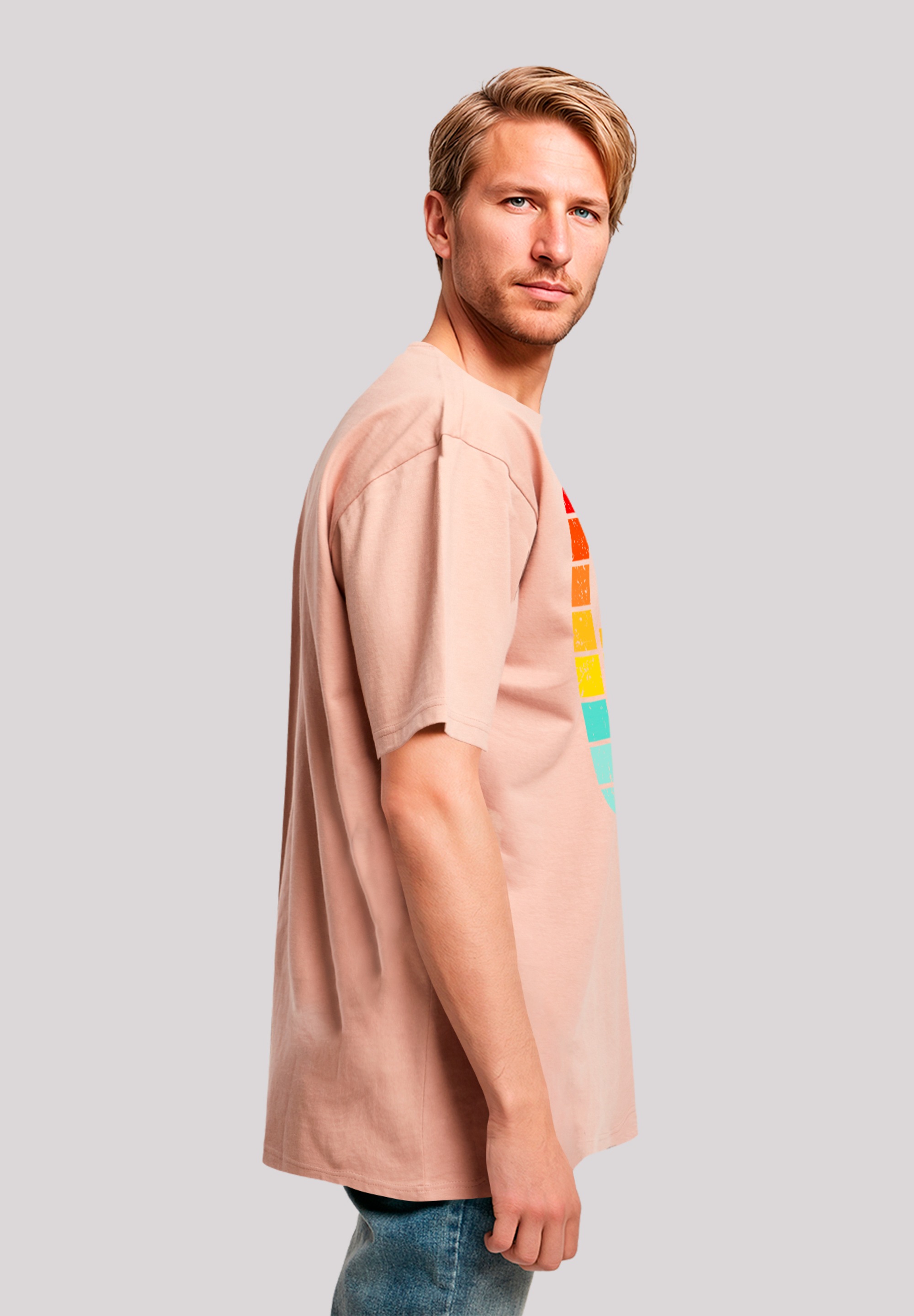 F4NT4STIC T-Shirt »Alien Retro Sonnenuntergang«, Premium Qualität