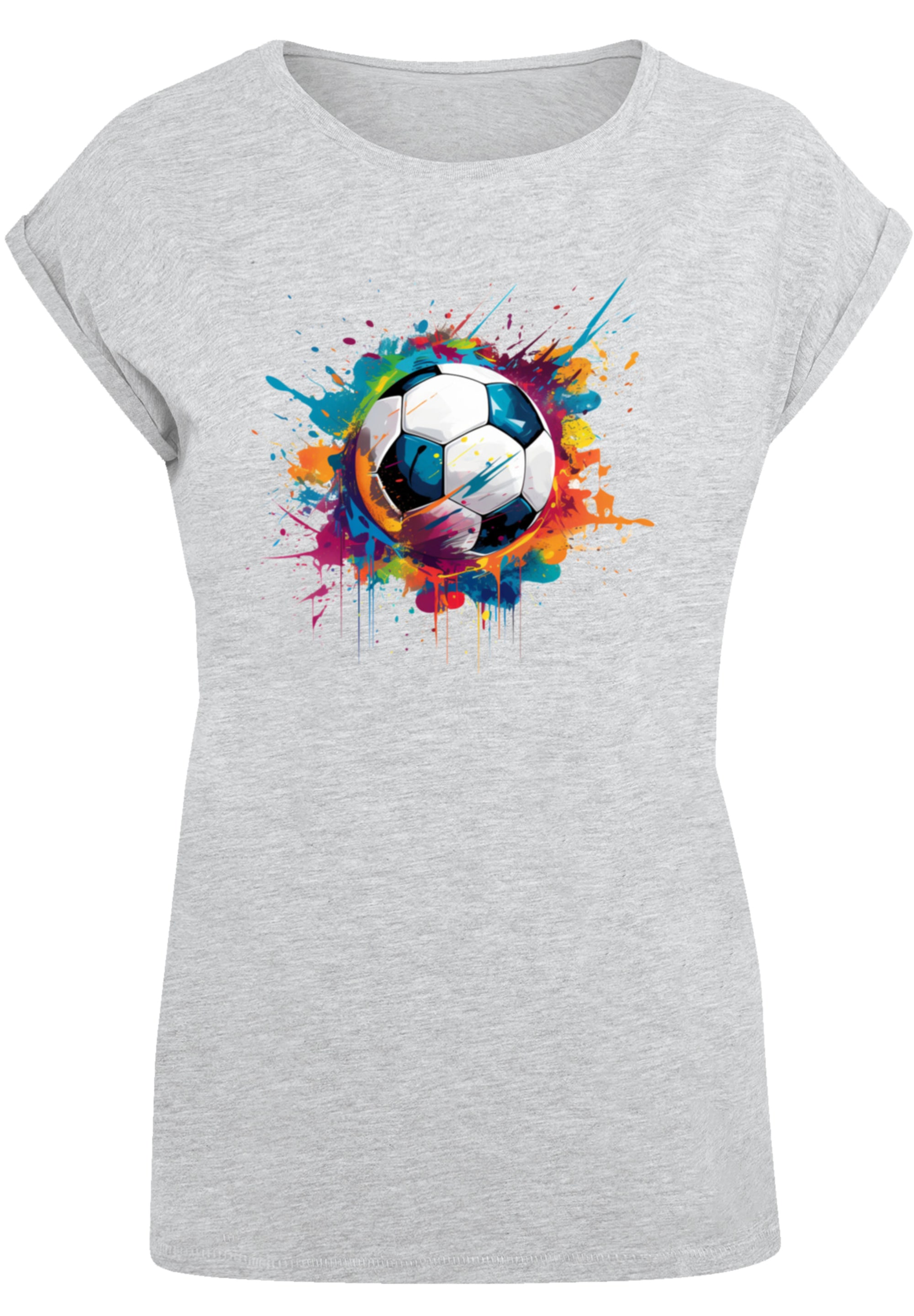 F4NT4STIC T-Shirt »Bunte Fußball Grafik«, Premium Qualität
