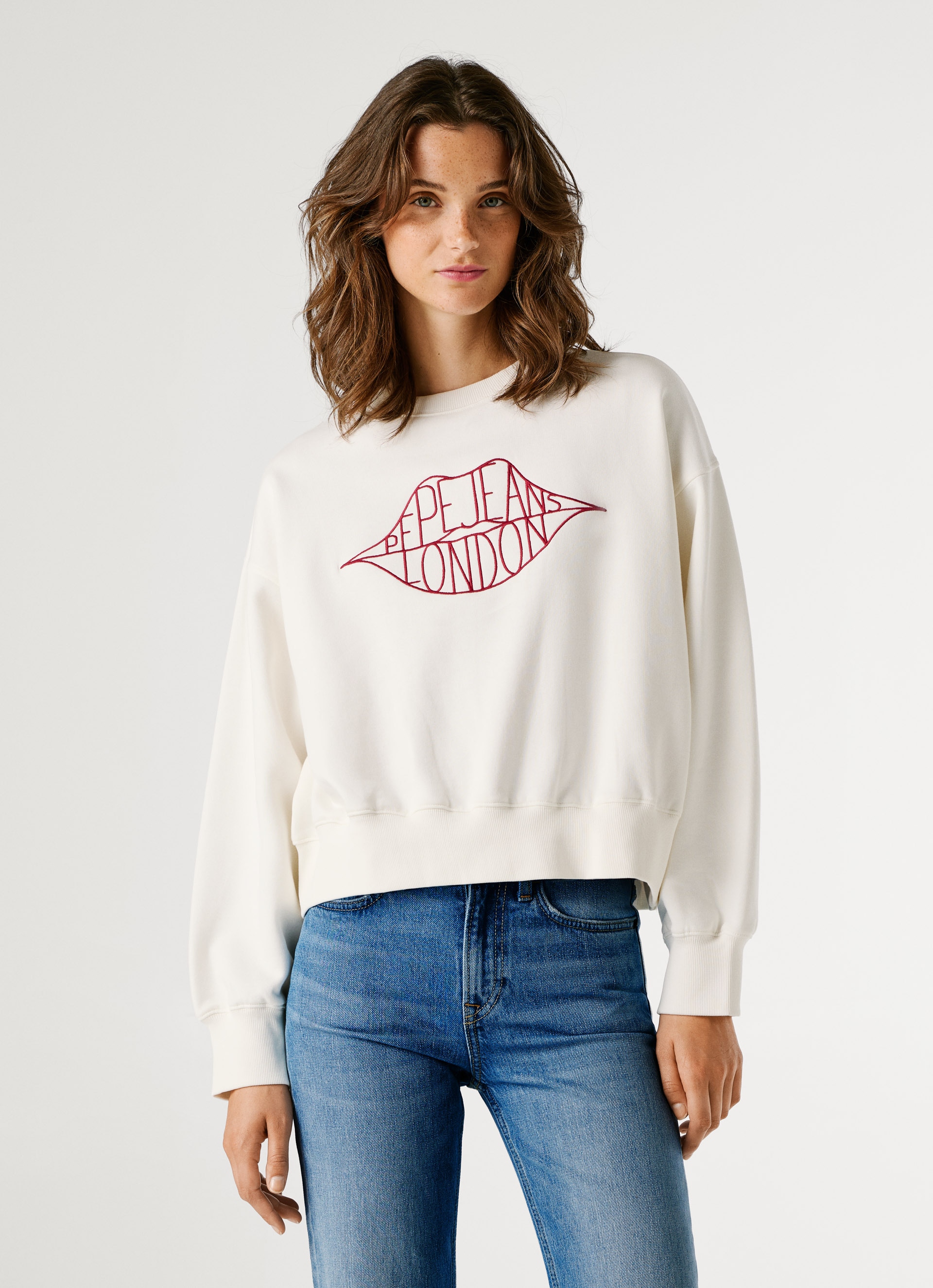 Pepe Jeans Sweatshirt "BERNIS", mit Rundhals, bestickt günstig online kaufen