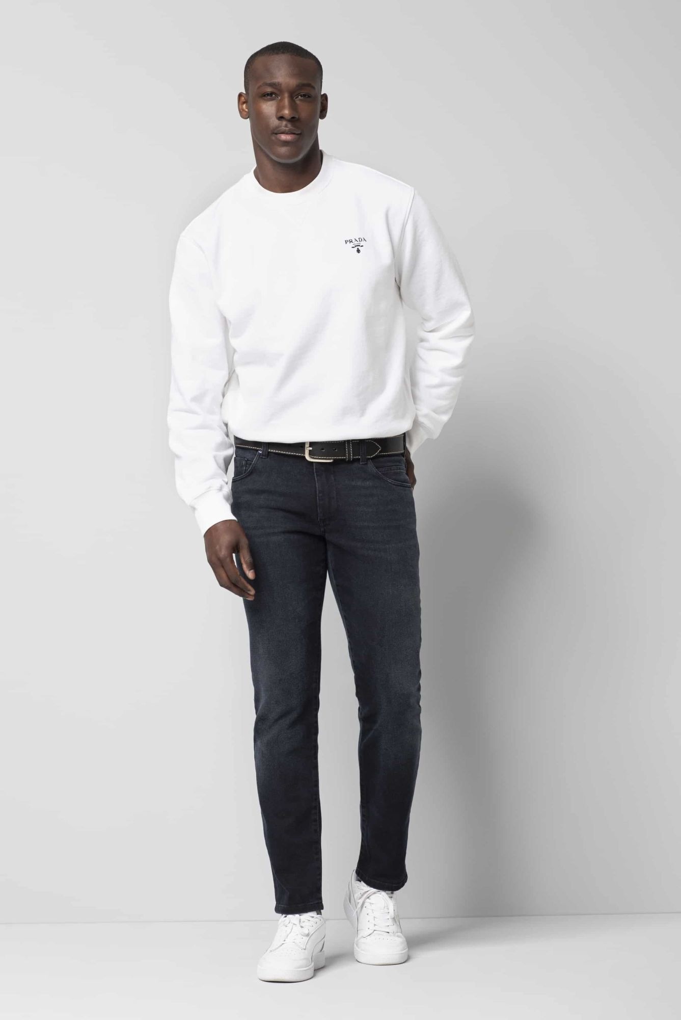 5-Pocket-Jeans MEYER "M5 Slim", Herren, Gr. 36, Länge 32, blau (marine), 99% Baumwolle, 1% Elasthan, unifarben, figurumspielend lang, Jeans 5-Pocket-Jeans, M5 Slim Five Pocket 3