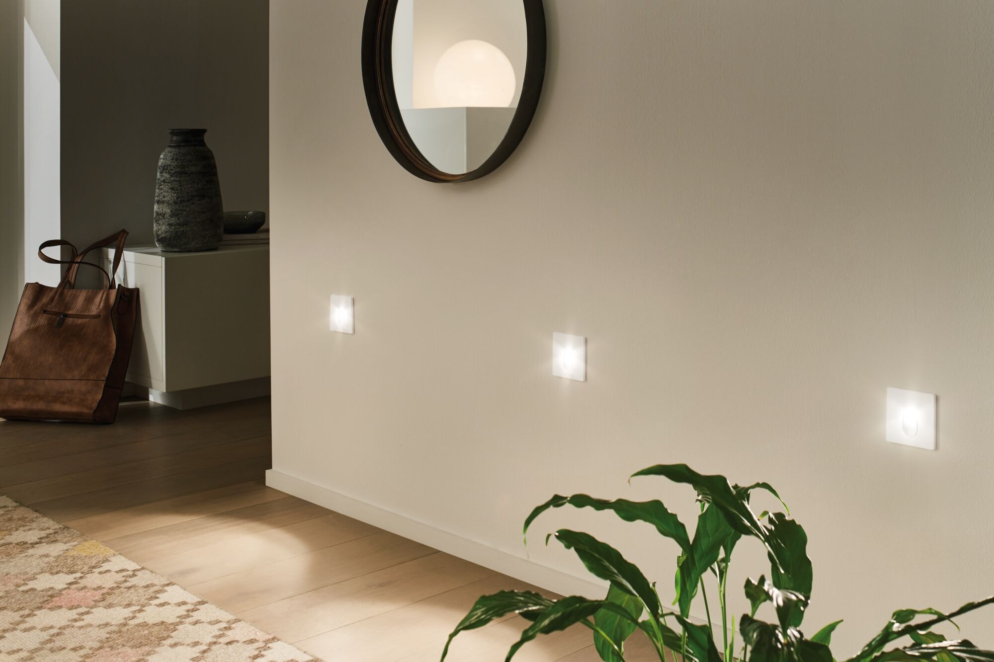Paulmann LED Wandleuchte »Einbauleuchte eckig Weiß 1,7W«, 1 flammig