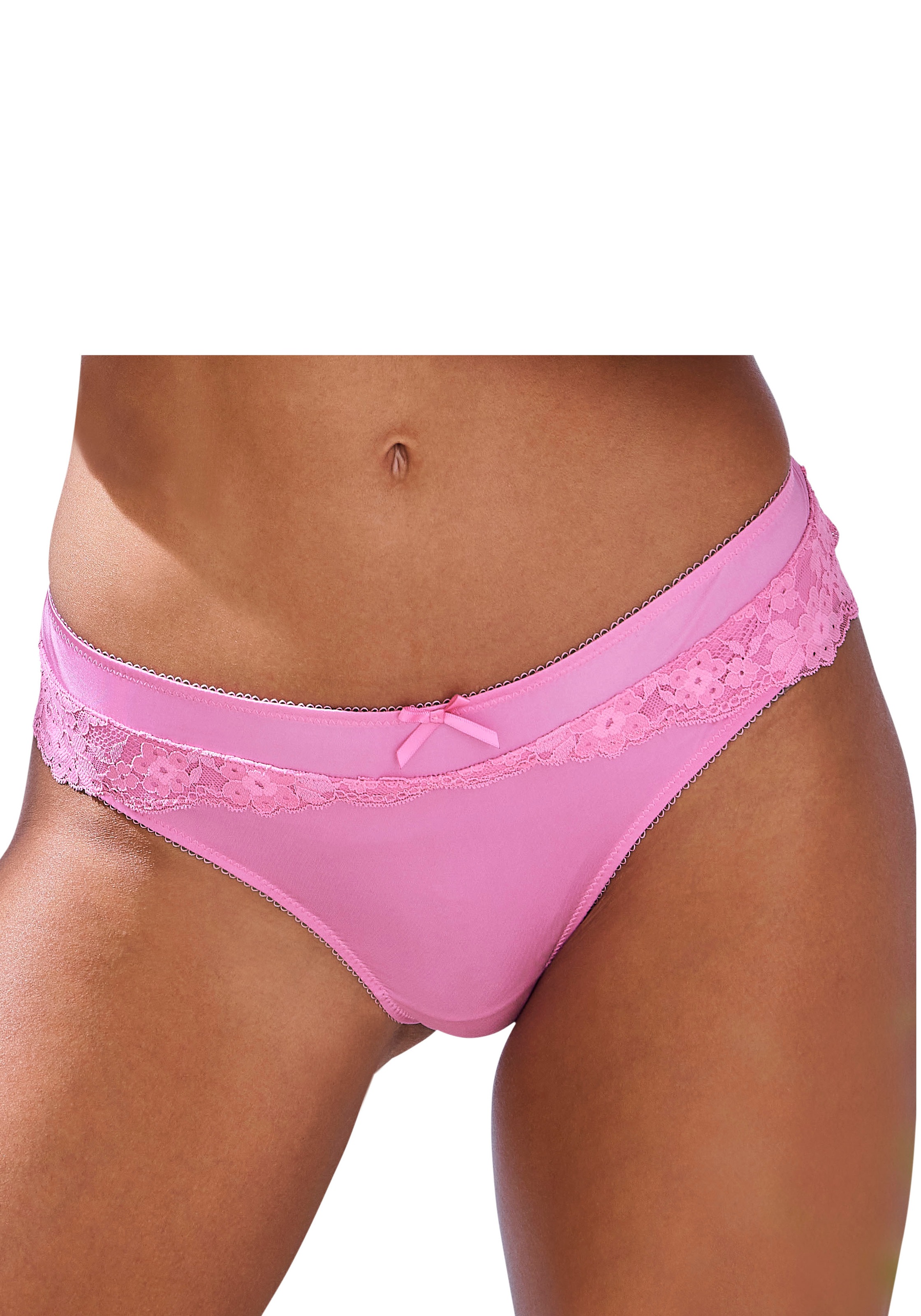 Vivance Panty "Anisa" mit blumiger Spitze und feiner Zierschleife