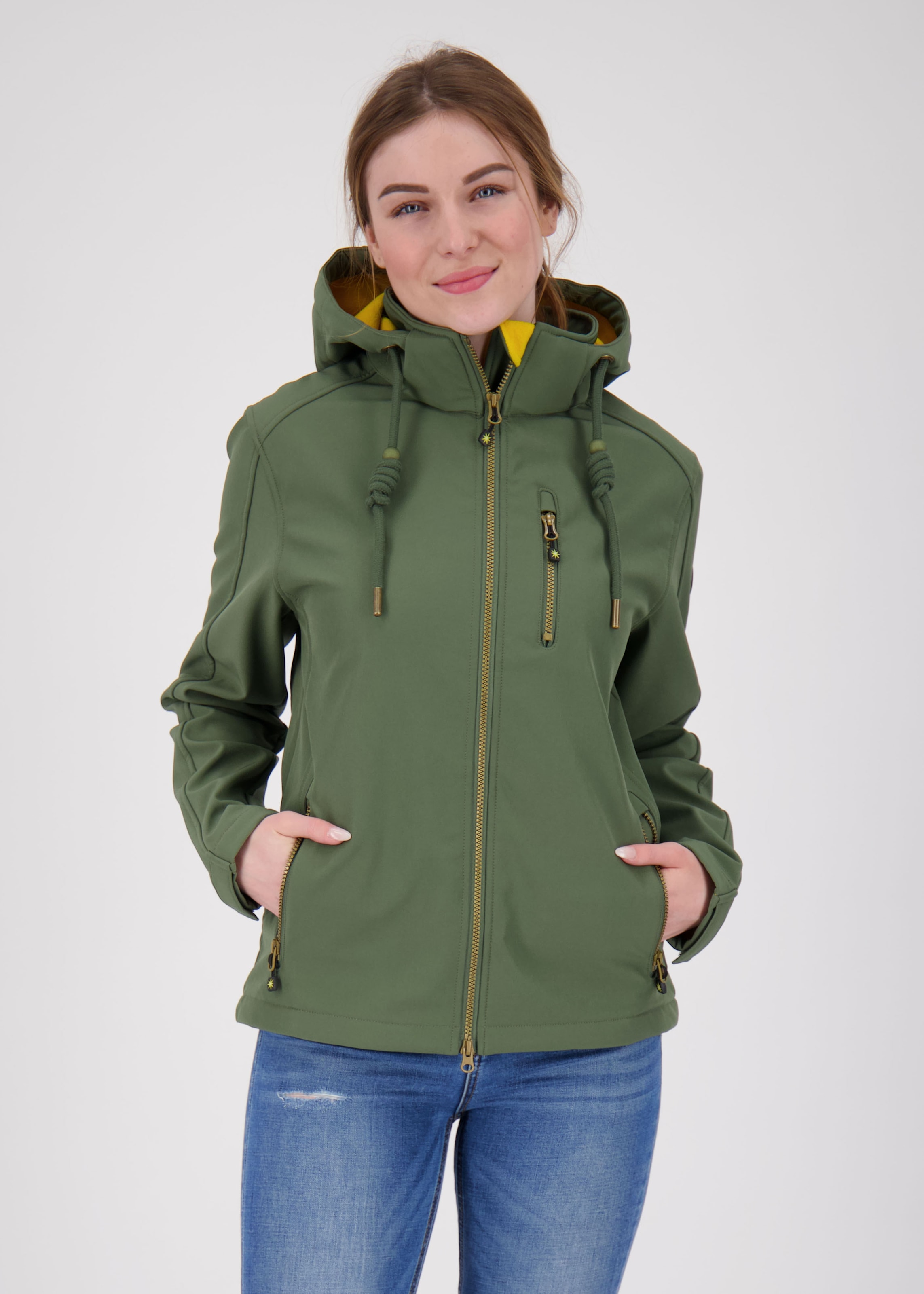 DEPROC Active Softshelljacke "ankerglutfreude WMN", mit abnehmbarer Kapuze günstig online kaufen