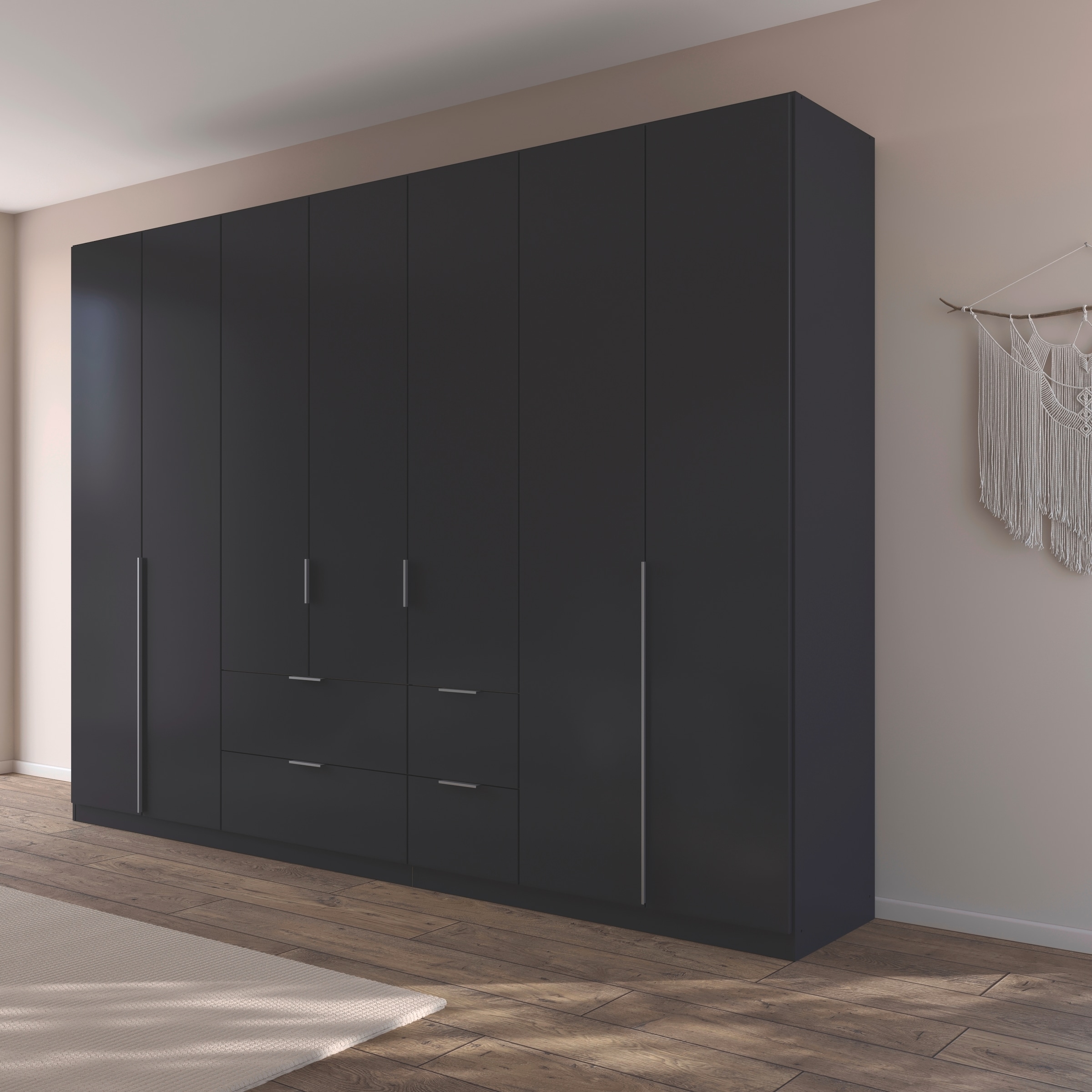 rauch Drehtürenschrank »Kleiderschrank Schrank Garderobe AGORDO mit Dekor- oder Hochglanzfront«, mit Außenschubkästen, in 6 Breiten und 2 Höhen MADE IN GERMANY