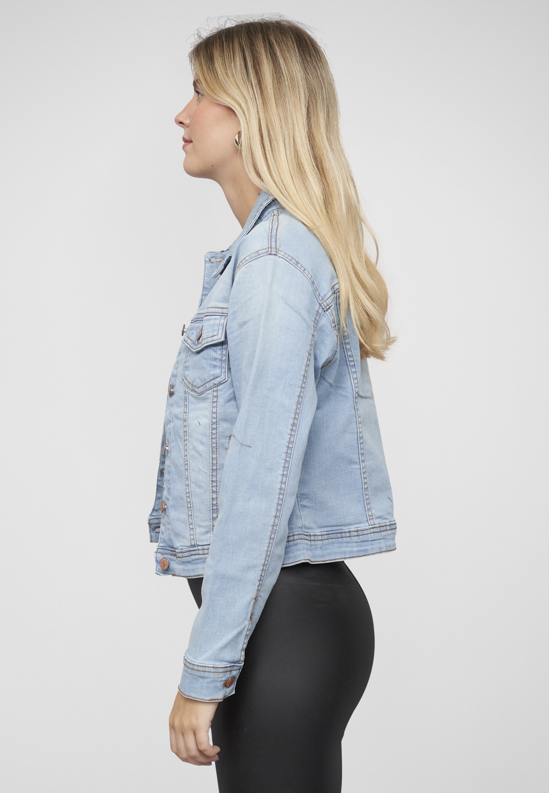 CLOUD 5IVE Jeansjacke »CLOUD 5IVE Damen Jeans Jacke« 1 Stk. tlg. ohne Kapuze