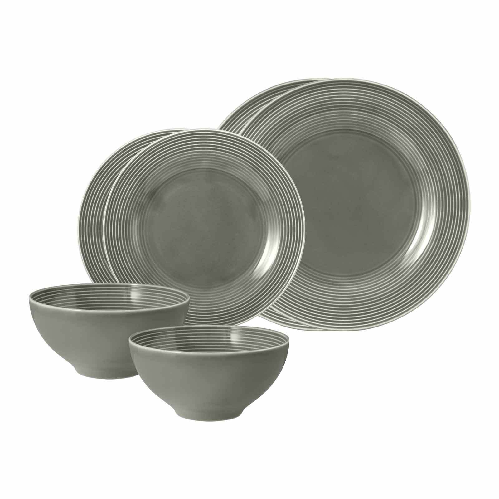 Seltmann Weiden Geschirr-Set "Basic-Set Beat Color Glaze 6er Set" Spülmaschinengeeignet, Mikrowellenfest, Ofenfest