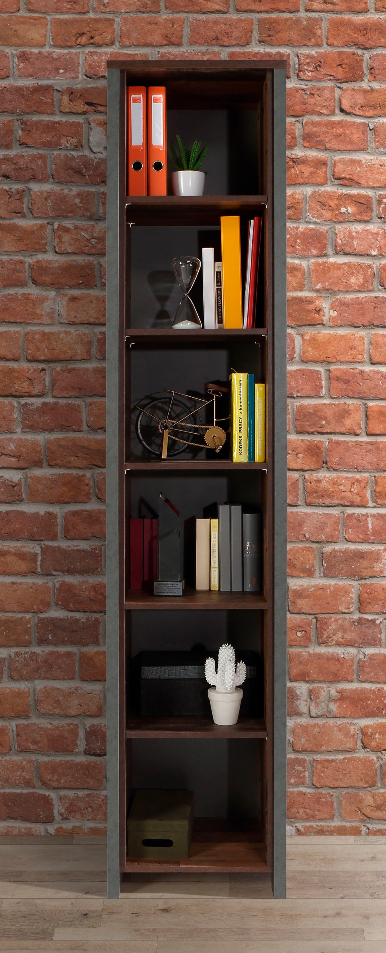 FORTE Aktenregal »Clif«, Bücherregal im Industriestil, Höhe 220,7 cm