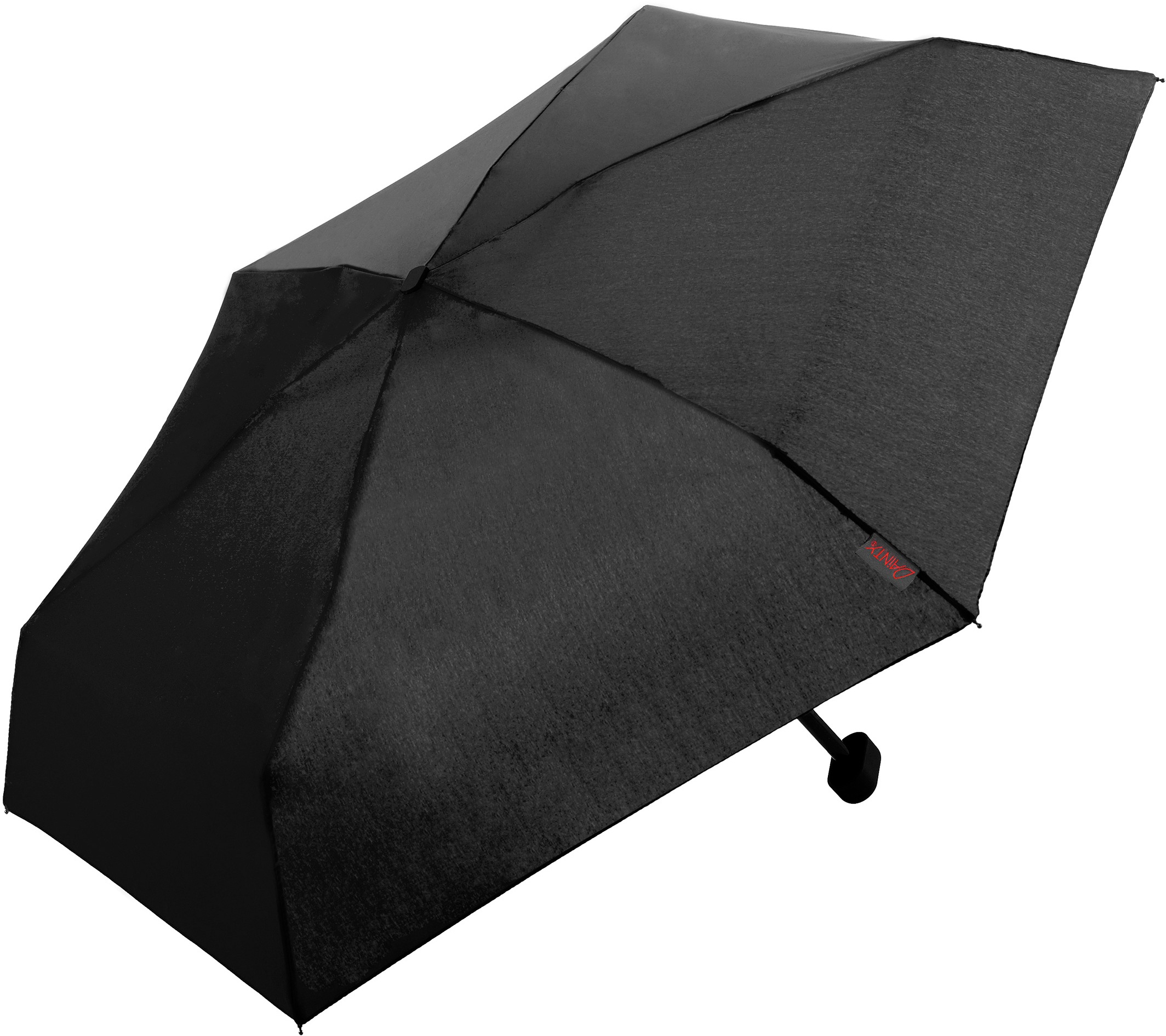 Taschenregenschirm »Dainty, schwarz«, besonders leicht, super flach und extra klein