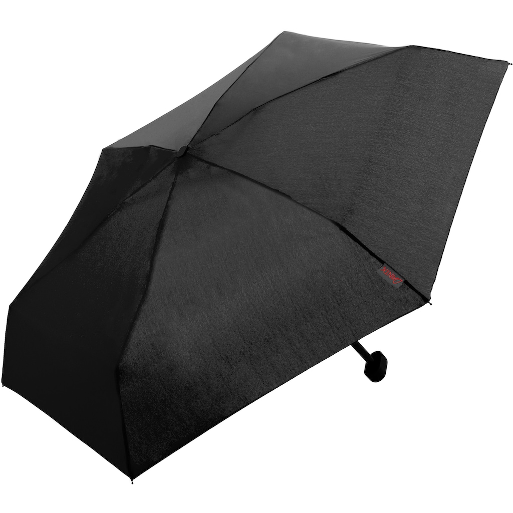 EuroSCHIRM® Taschenregenschirm »Dainty schwarz« extra flach und kurz