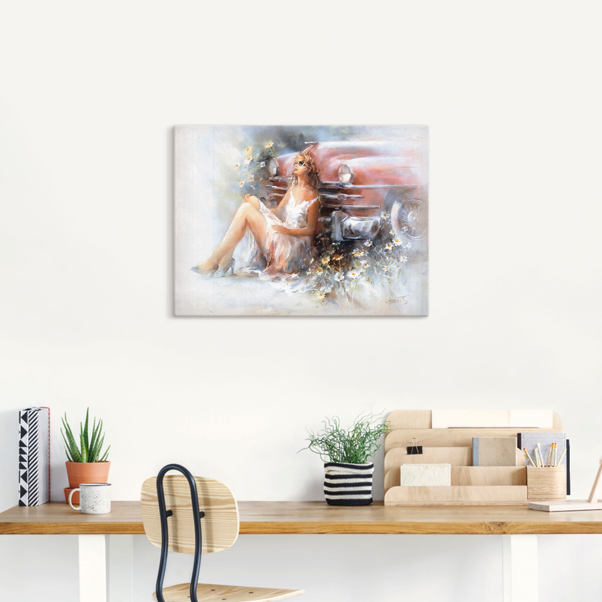 Artland Leinwandbild "Entspannen" Frau 1 Stk. tlg. auf Keilrahmen gespannt günstig online kaufen