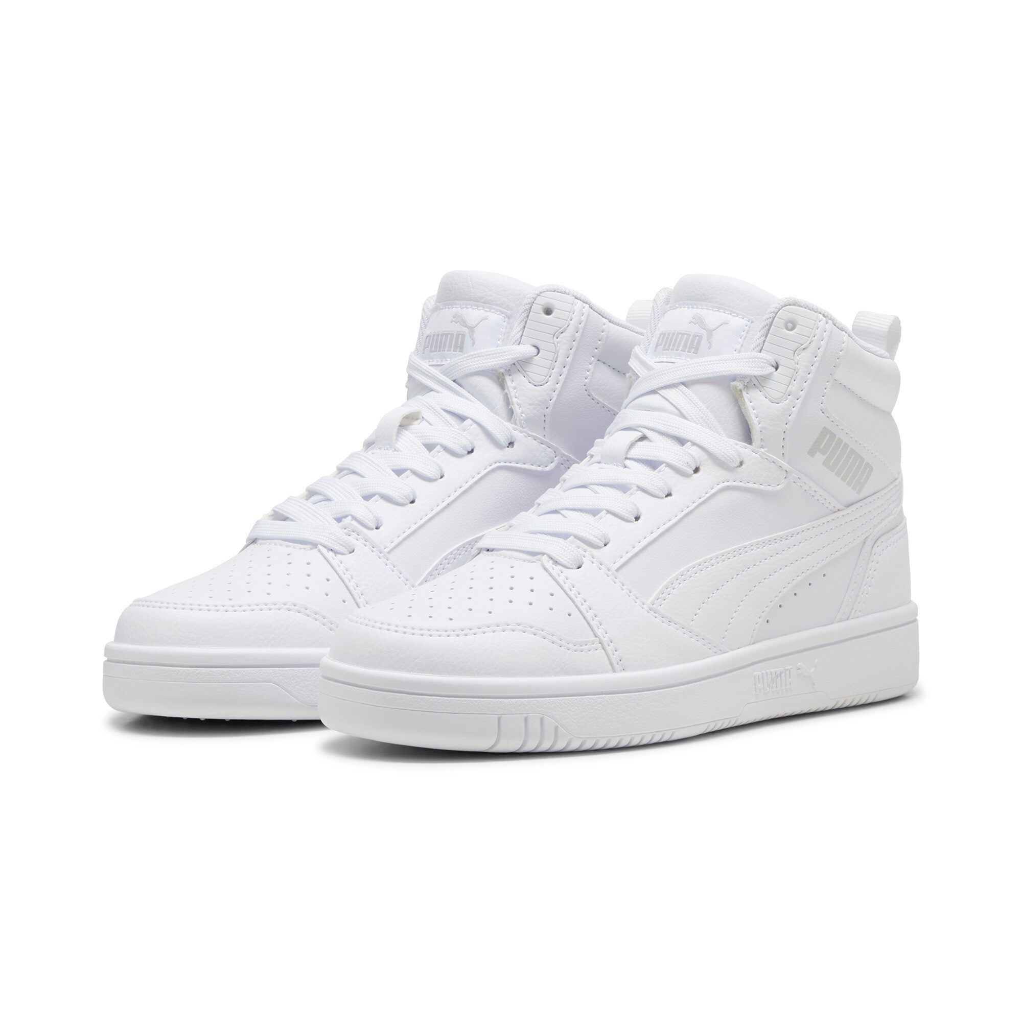 PUMA Sneaker "REBOUND V6 MID JR" knöchelhoch, retro-inspiriertes Design, mit SOFTFOAM+ Dämpfung