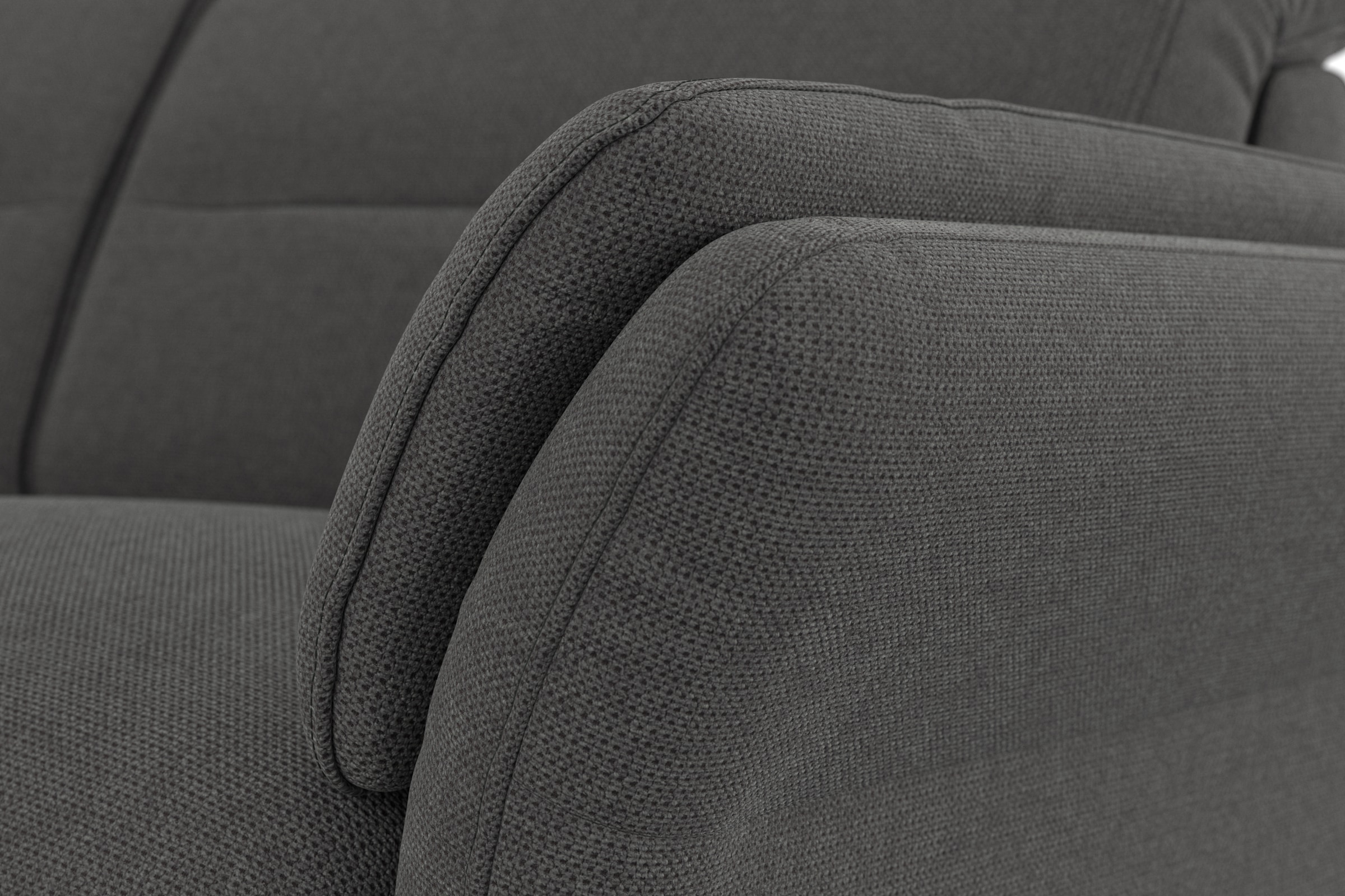 sit&more Ecksofa »Grenoble L-Form mit Federkern«, wahlweise mit Bettfunktion, Bettkasten, Arm- und Kopfteilverstellung