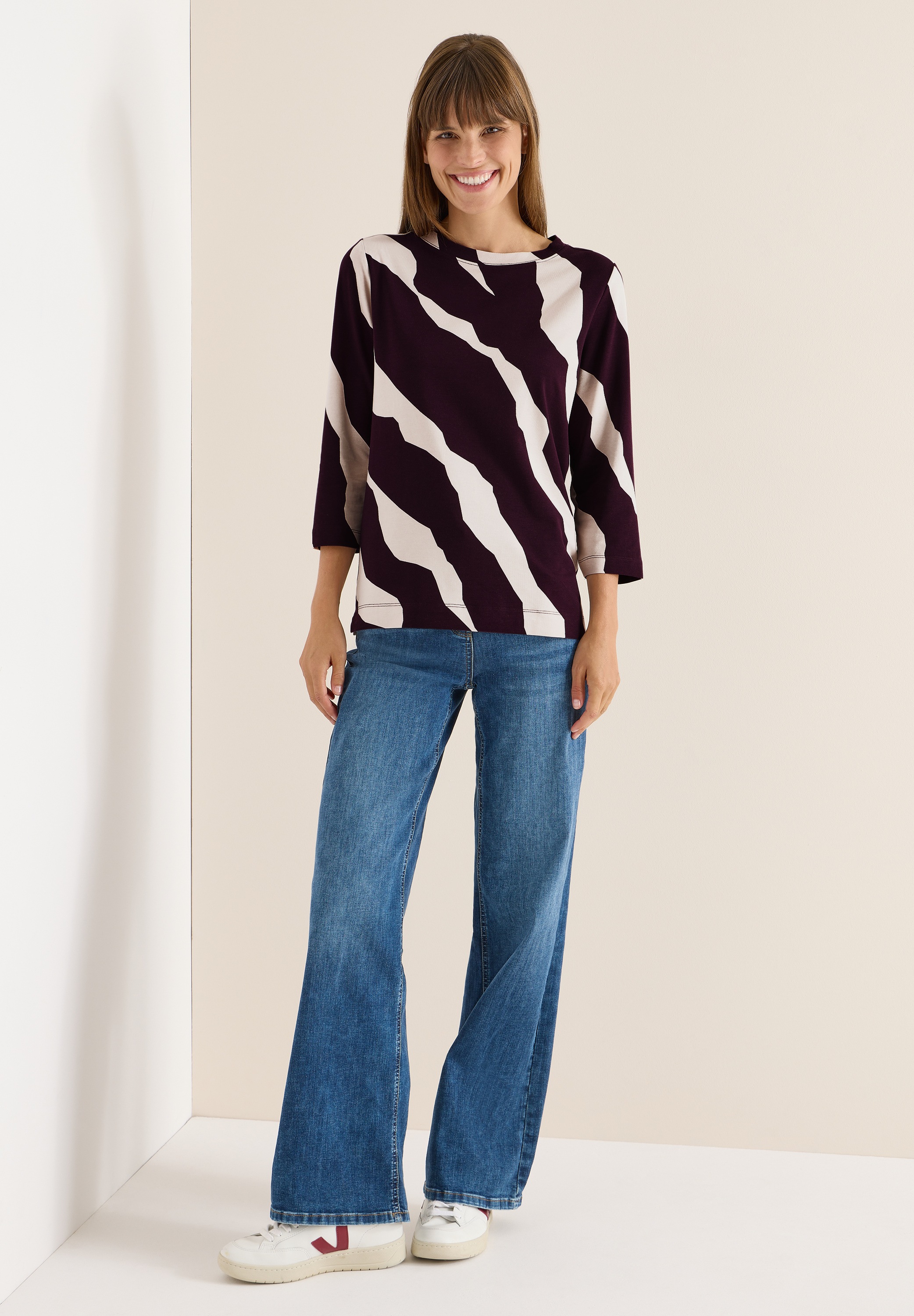 Cecil 3/4-Arm-Shirt mit 3/4 Ärmeln