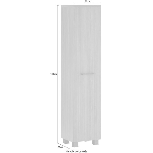 HELD MÖBEL Midischrank »Trento, verschiedene Ausführungen und Farben«,  Badmöbel, Breite 30 cm, 1 Tür, Made in Germany | BAUR