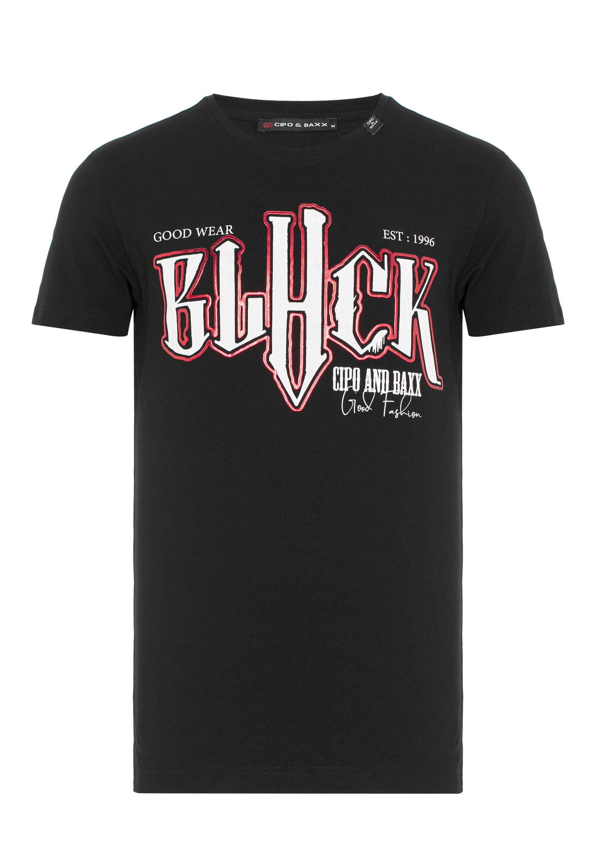 Cipo & Baxx T-Shirt "T-Shirt" mit großem Frontprint ein Highlight günstig online kaufen