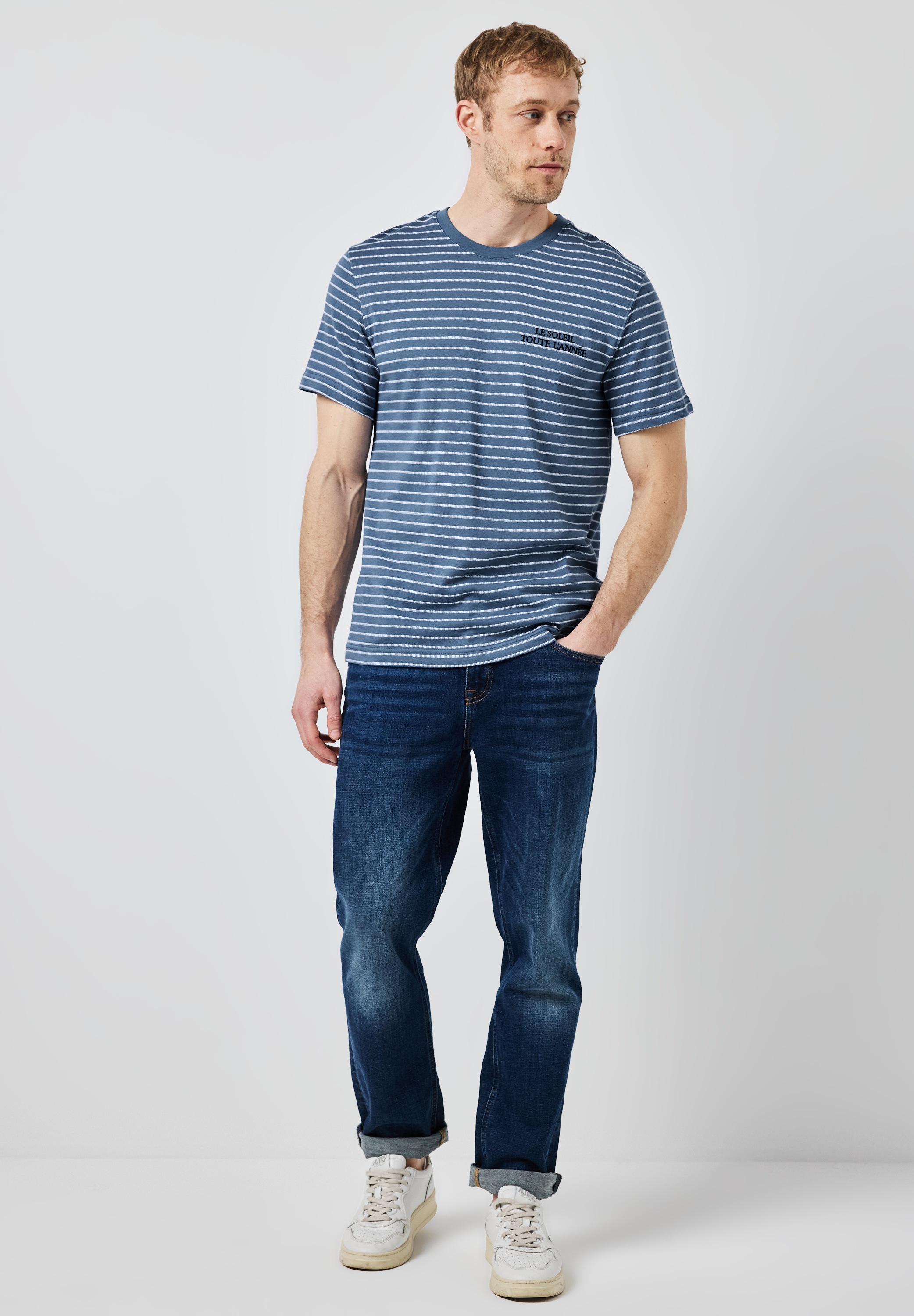 STREET ONE MEN T-Shirt, mit Wording