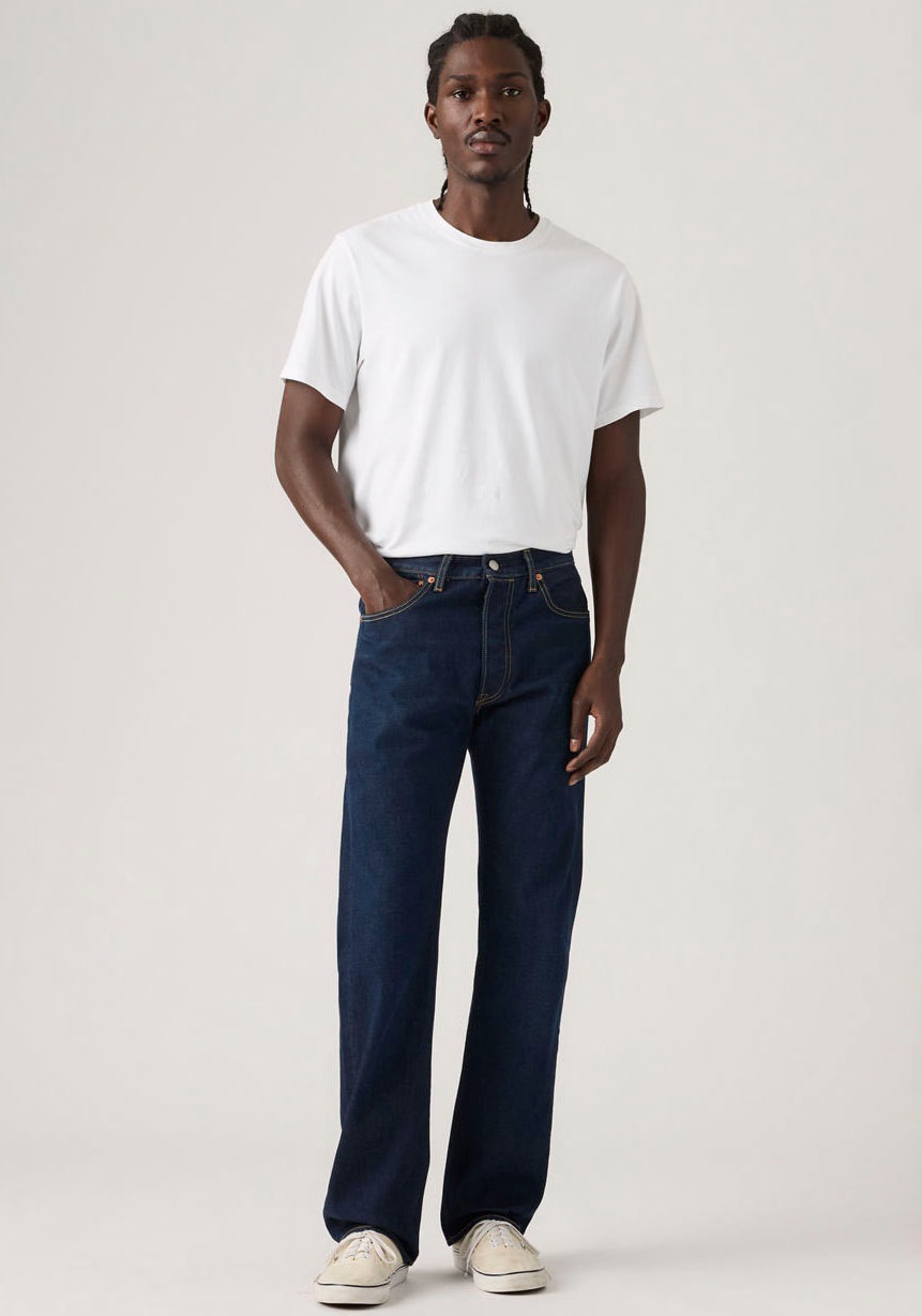 Levis Straight-Jeans "501 LEVIS ORIGINAL" mit Markenlabel günstig online kaufen