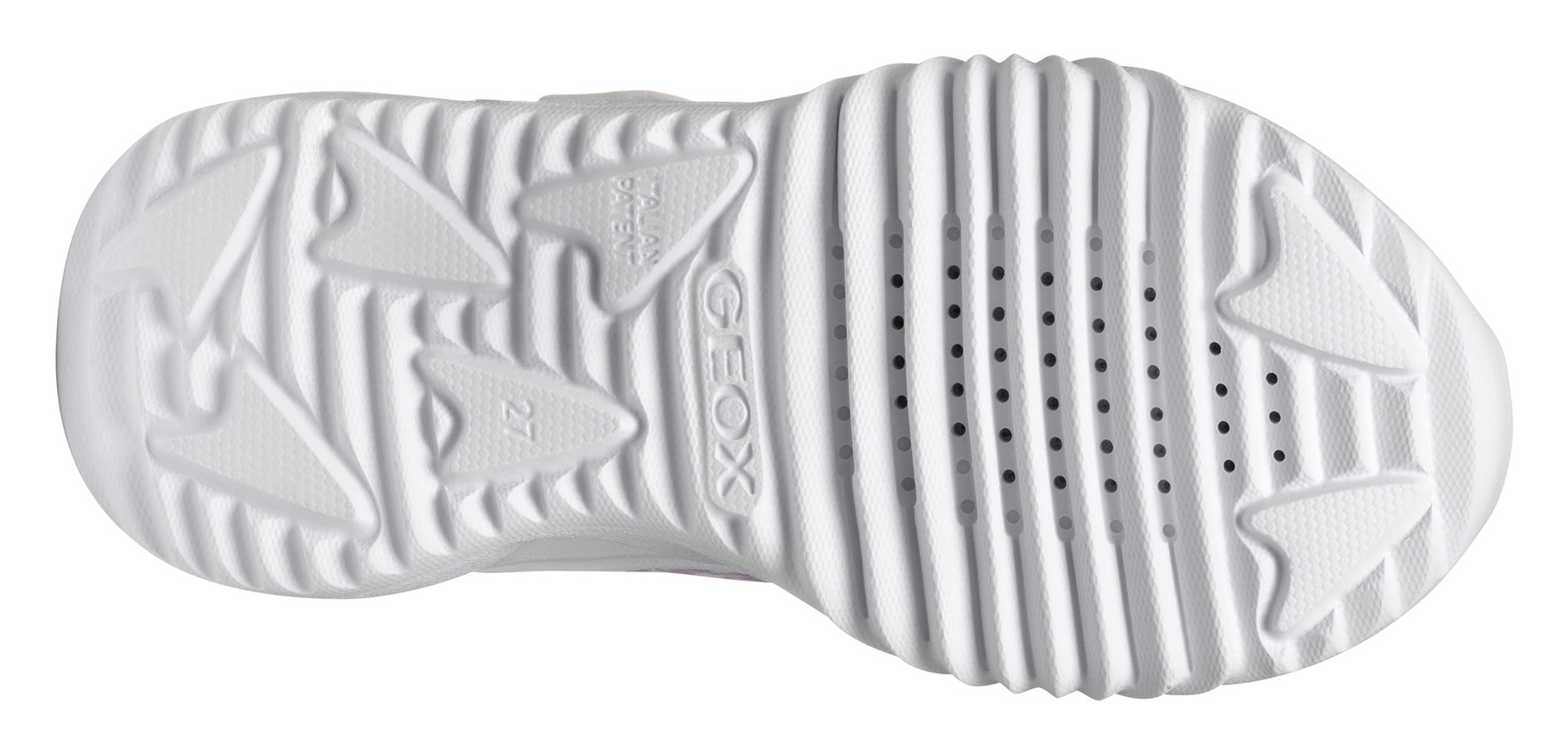 Geox Sneaker »J ASSISTER GIRL Blinkschuh«, Halbschuh, Klettschuh mit Textilfutter