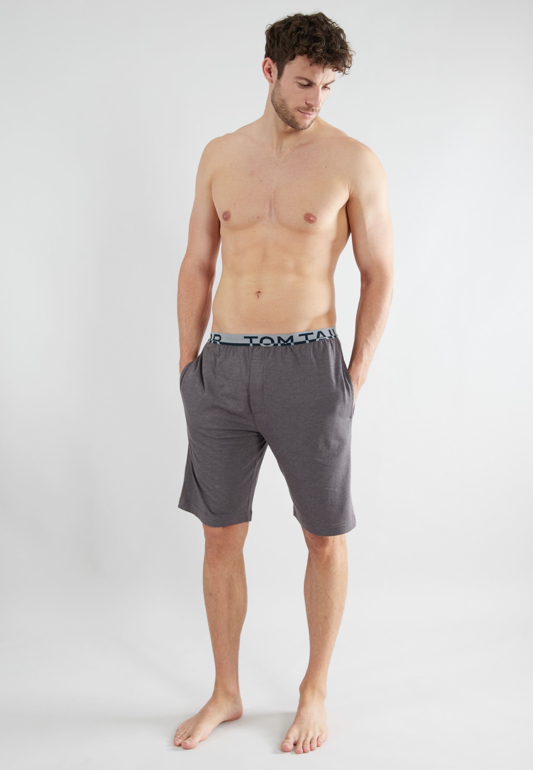 Thumbnail - TOM TAILOR Bermudas "Brügge" Logobund, Seitentaschen, locker, bequem, atmungsaktiv, Baumwollmix