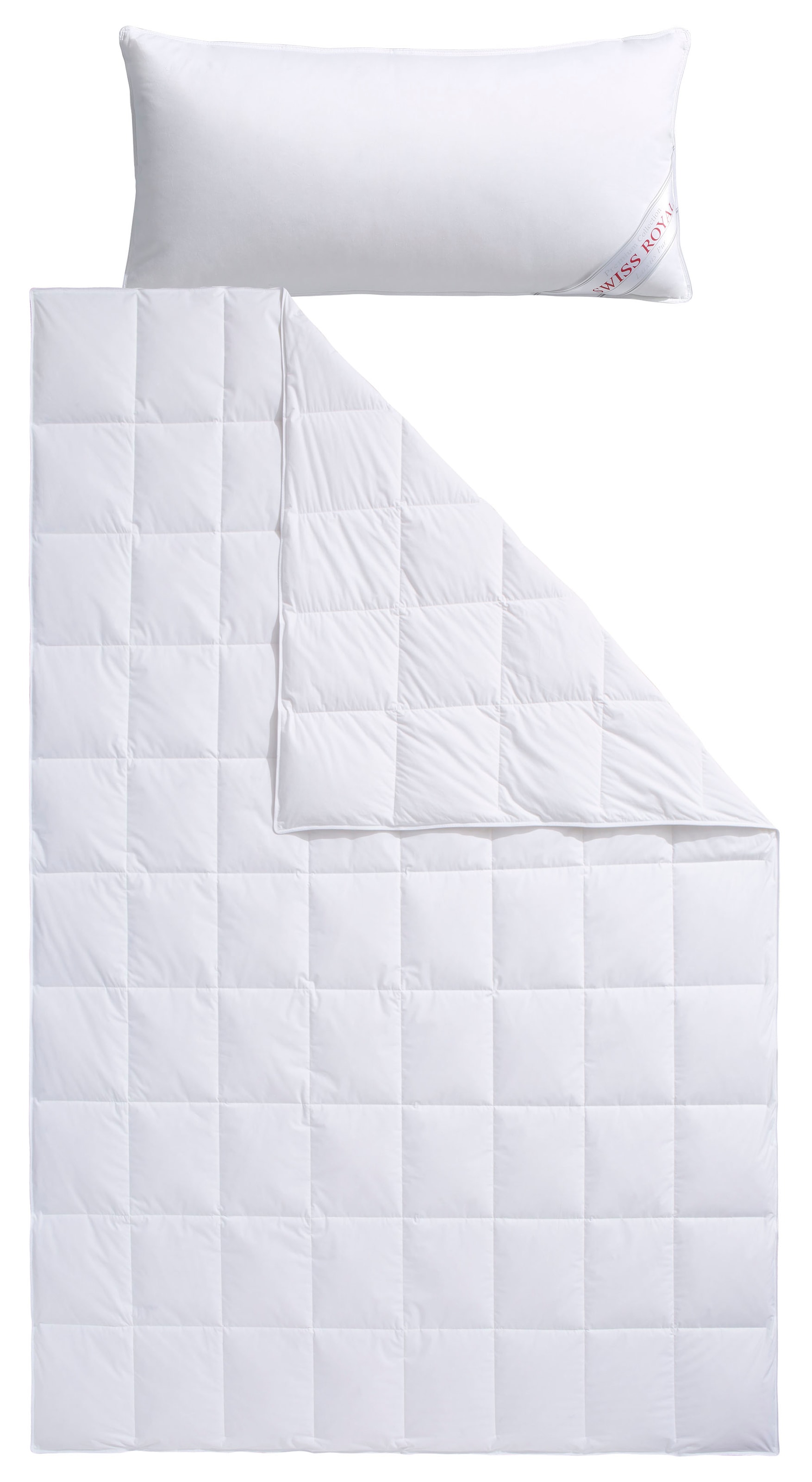 Haeussling Daunenbettdecke + Kopfkissen "Swiss Royal" Bettdecken-Set mit Ko günstig online kaufen