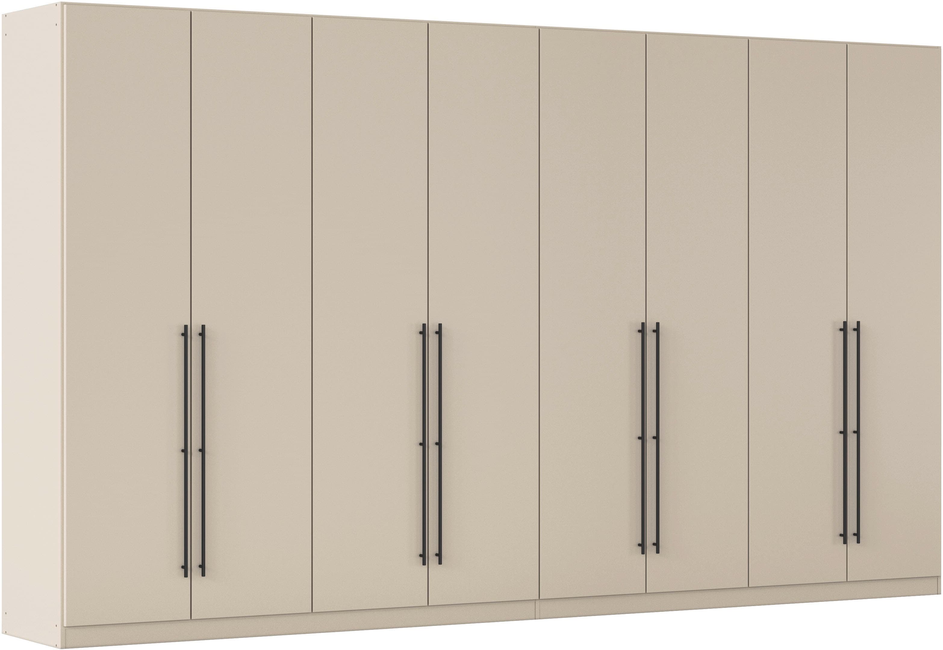 OTTO home Kleiderschrank "Mehrzweckschrank Aktenschrank Möbel Mietswohnung Schlafzimmer AVOLA" 3 verschiedene Ausstattungen BASIC/CLASSIC/PREMIUM (inkl. SOFT-CLOSE), mit hochwertigen Stangengriffen in Schwarz aus Metall MADE IN GERMANY