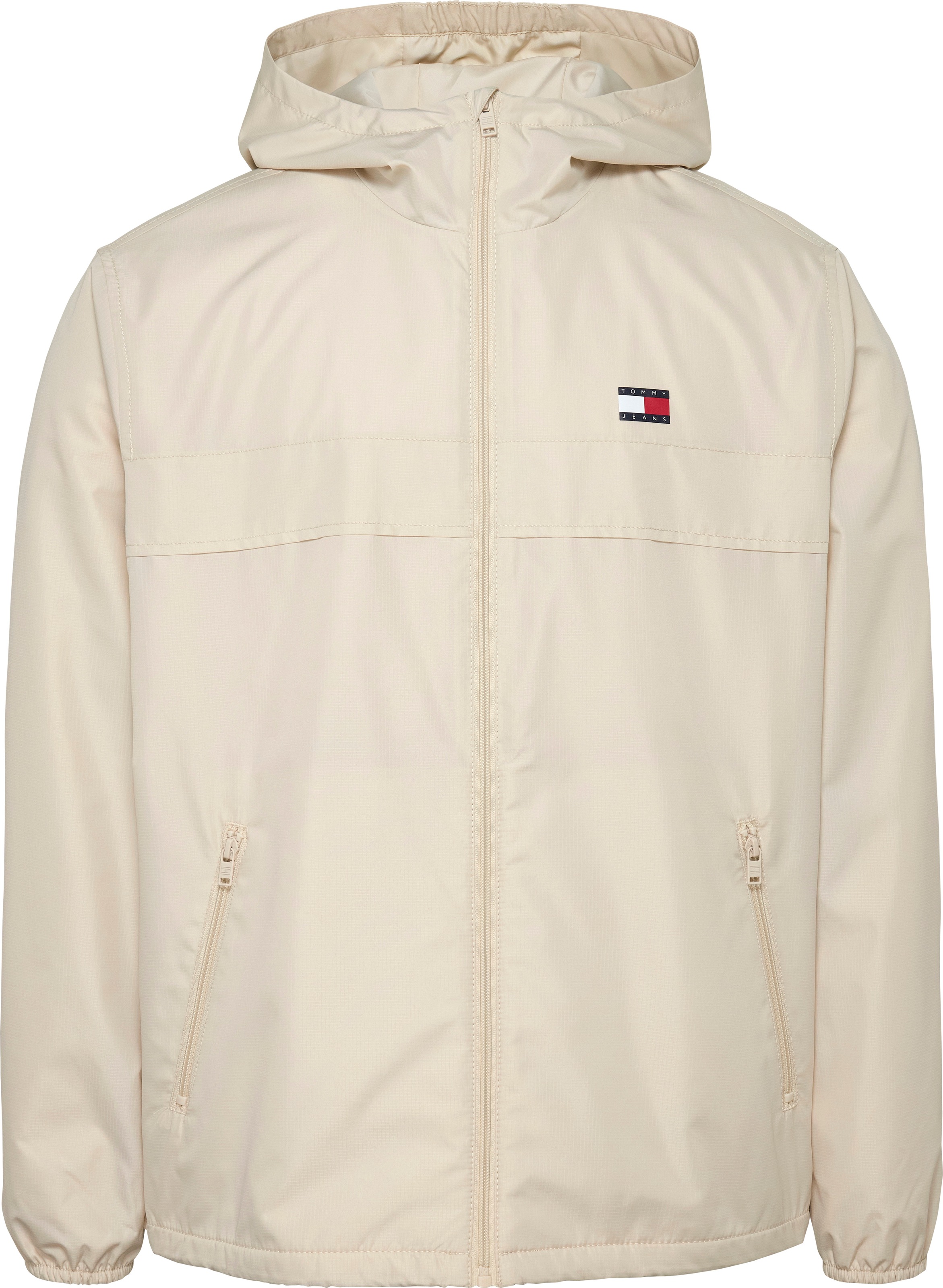 Tommy Jeans Windbreaker »TJM FLEECE LINED CHICAGO JACKET«, mit Kapuze, mit Fleece-Futter