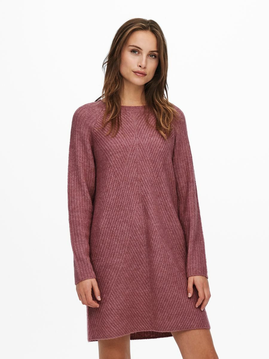 Strickkleid »ONLCAROL L/S DRESS KNT NOOS«