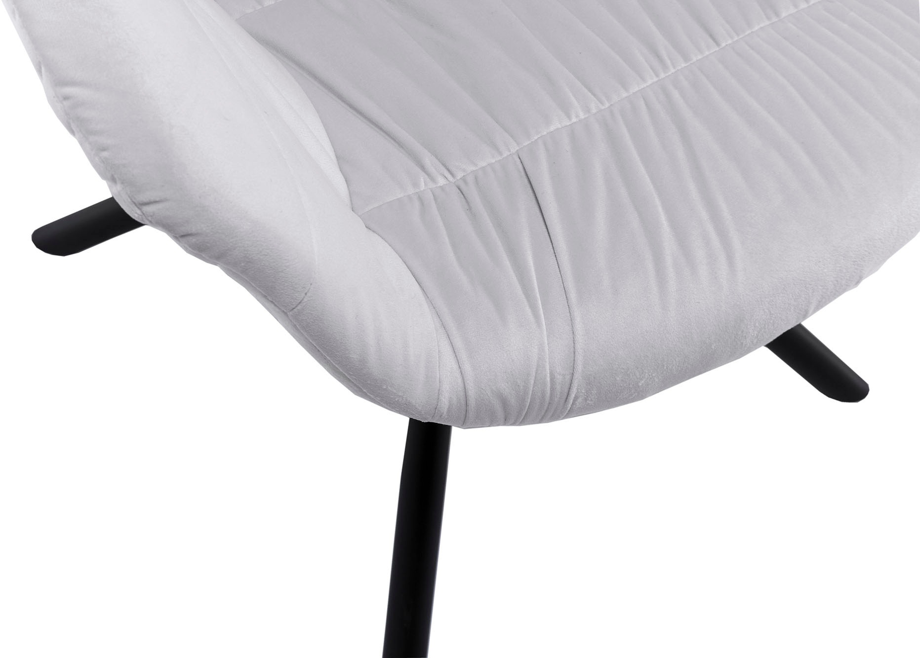 SalesFever Esszimmerstuhl »Rimini Armlehnstuhl, Rückseite mit Wabensteppung«, 1 St., Samtoptik, Esszimmersessel, Rückseite mit Wabensteppung,360° Drehfunktion
