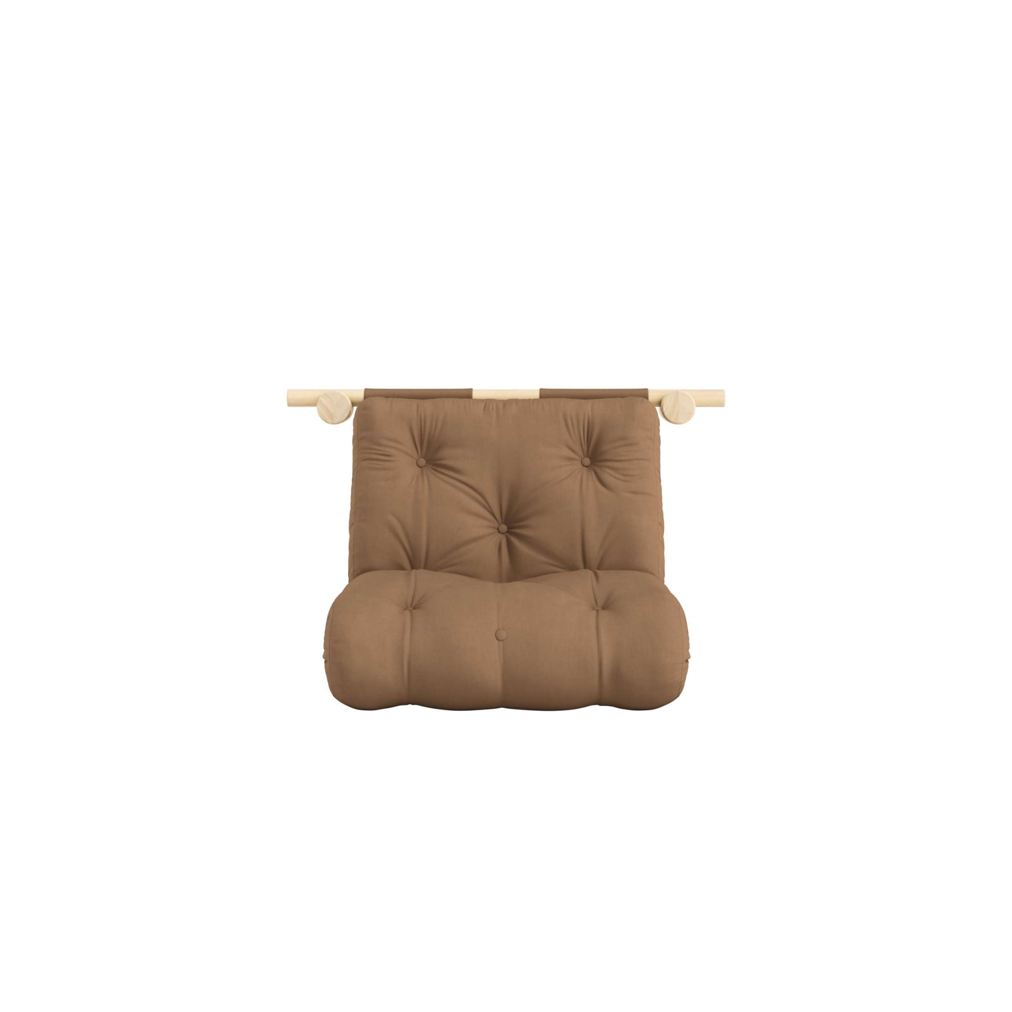 Karup Design Schlafsofa "Hooked Sofa Bed / Sleeper Chair – Sitz- oder Schlafplatz, platzsparend" Futonmatratze inkl. Halterungsset aus FSC-zertifiziertem Massivholz