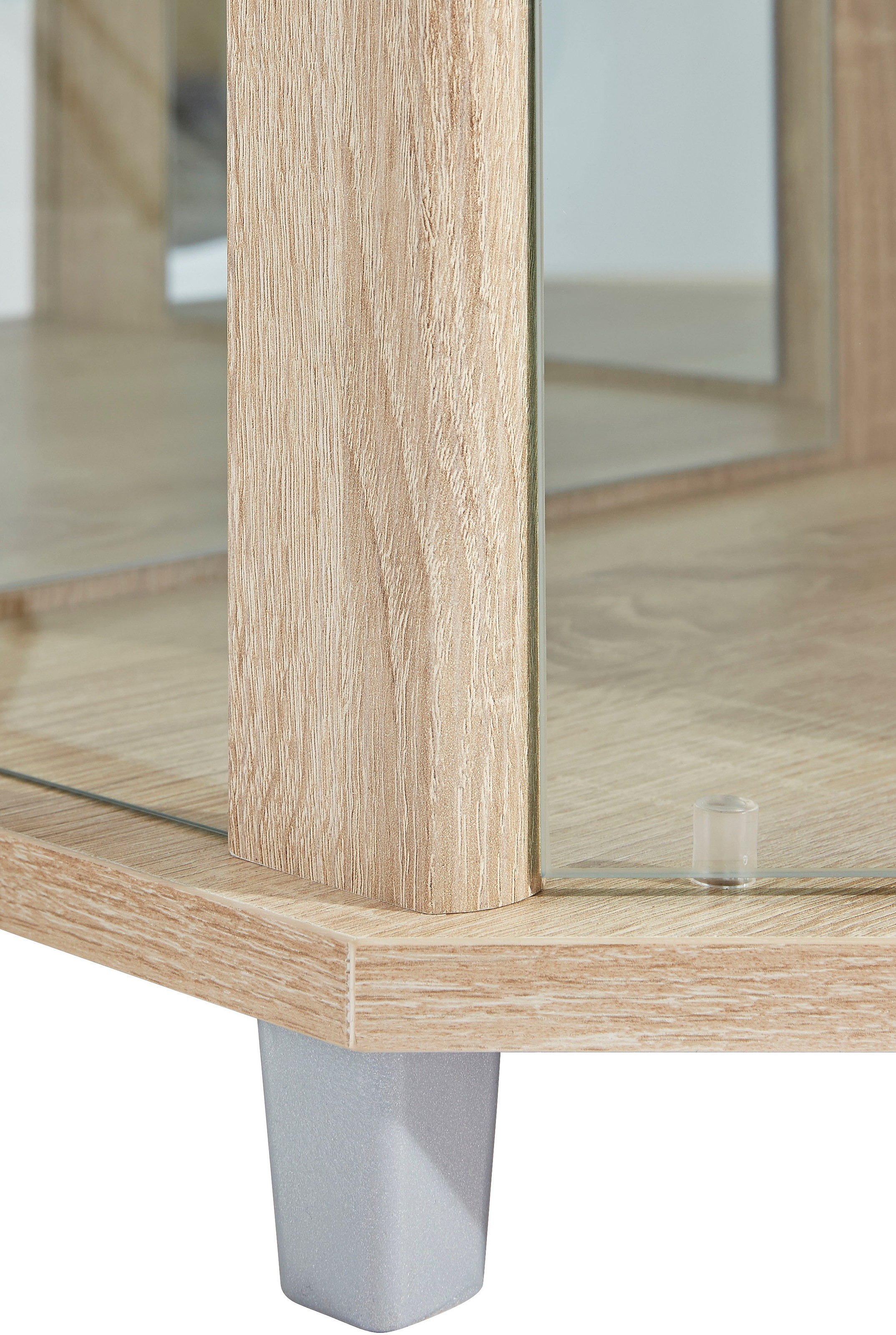 fif möbel Eckvitrine »TRIO Höhe ca. 172 cm, ink. Beleuchtung« Eckvitrine/Glasvitrine 1x Glastür, perfekt für Sammler, Sammlervitrine