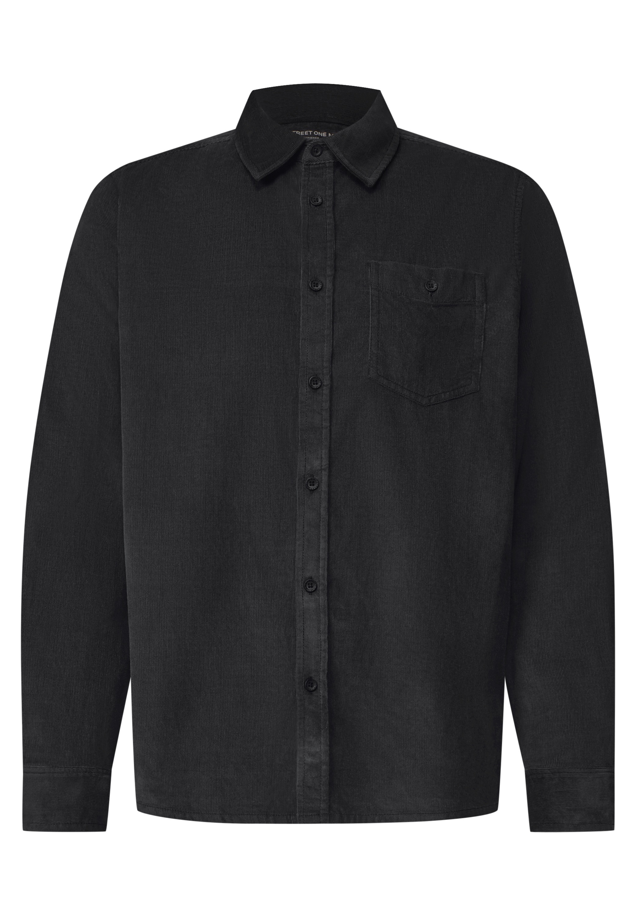 STREET ONE MEN Langarmhemd aus reiner Baumwolle