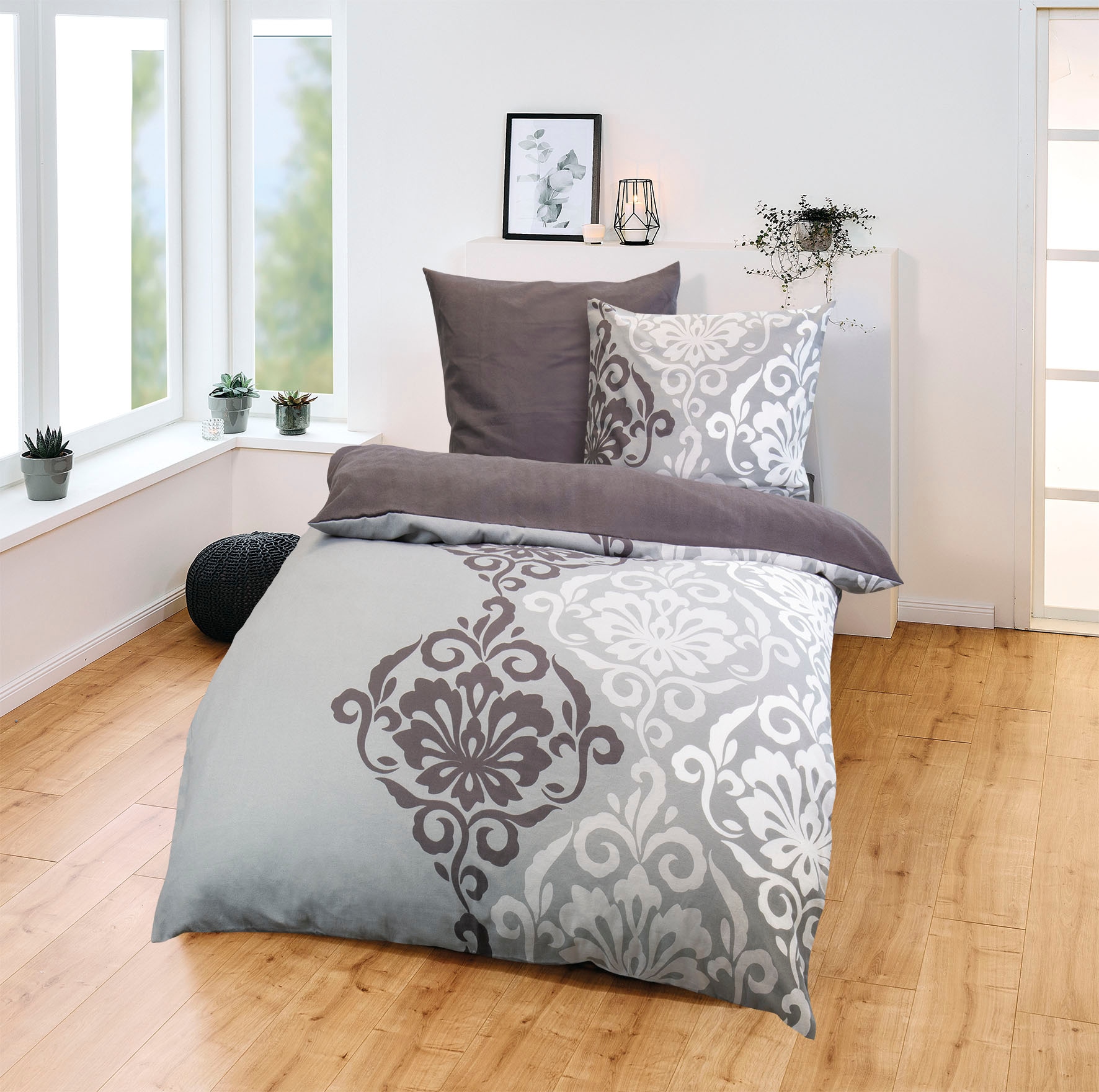 KiNZLER Bettwäsche »Bettwäsche Polycotton Flanell Bettwäsche« 2 tlg. tlg. Besonders weich