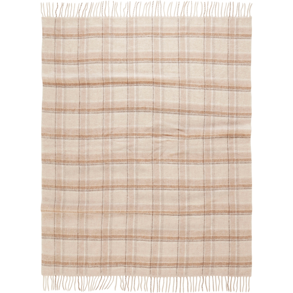 LeGer Home by Lena Gercke Plaid »Sinja«, mit Fransen, Kuscheldecke