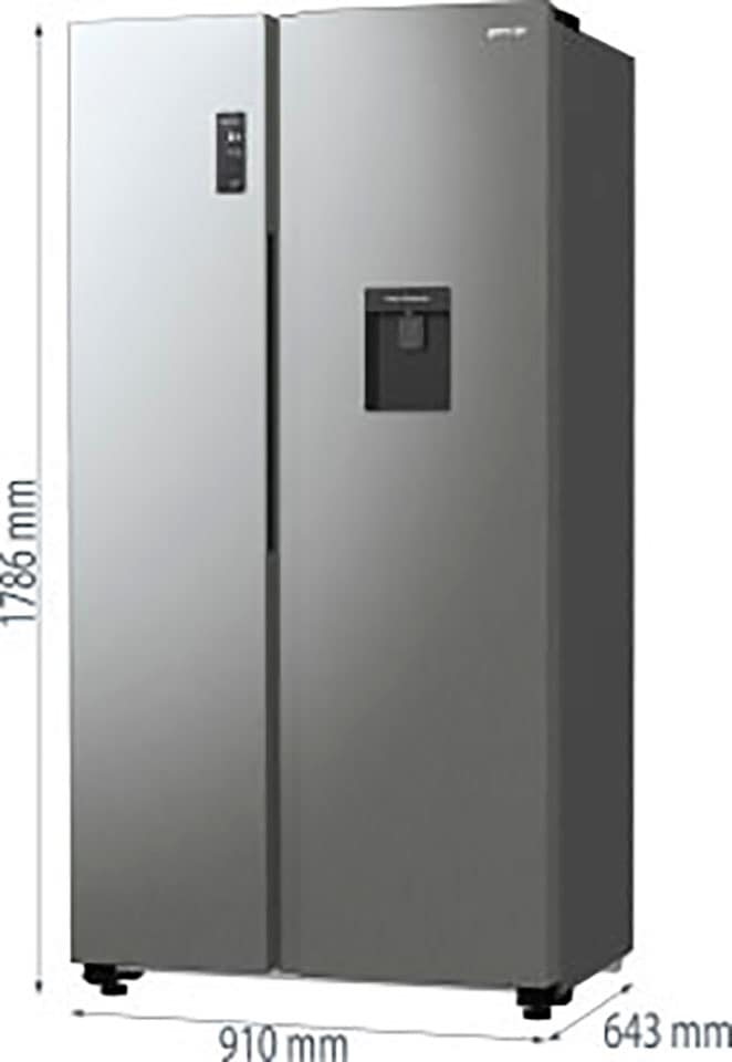 DAXLWD«, hoch, Side-by-Side DAXLWD, cm cm | GORENJE 9185 NRR 178,6 91 »NRR 9185 BAUR Energieeffizienzklasse breit, D