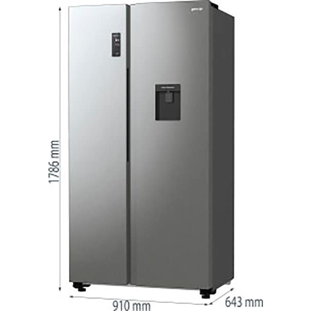 GORENJE Side-by-Side »NRR 9185 DAXLWD«, NRR 9185 DAXLWD, 178,6 cm hoch, 91  cm breit, Energieeffizienzklasse D | BAUR