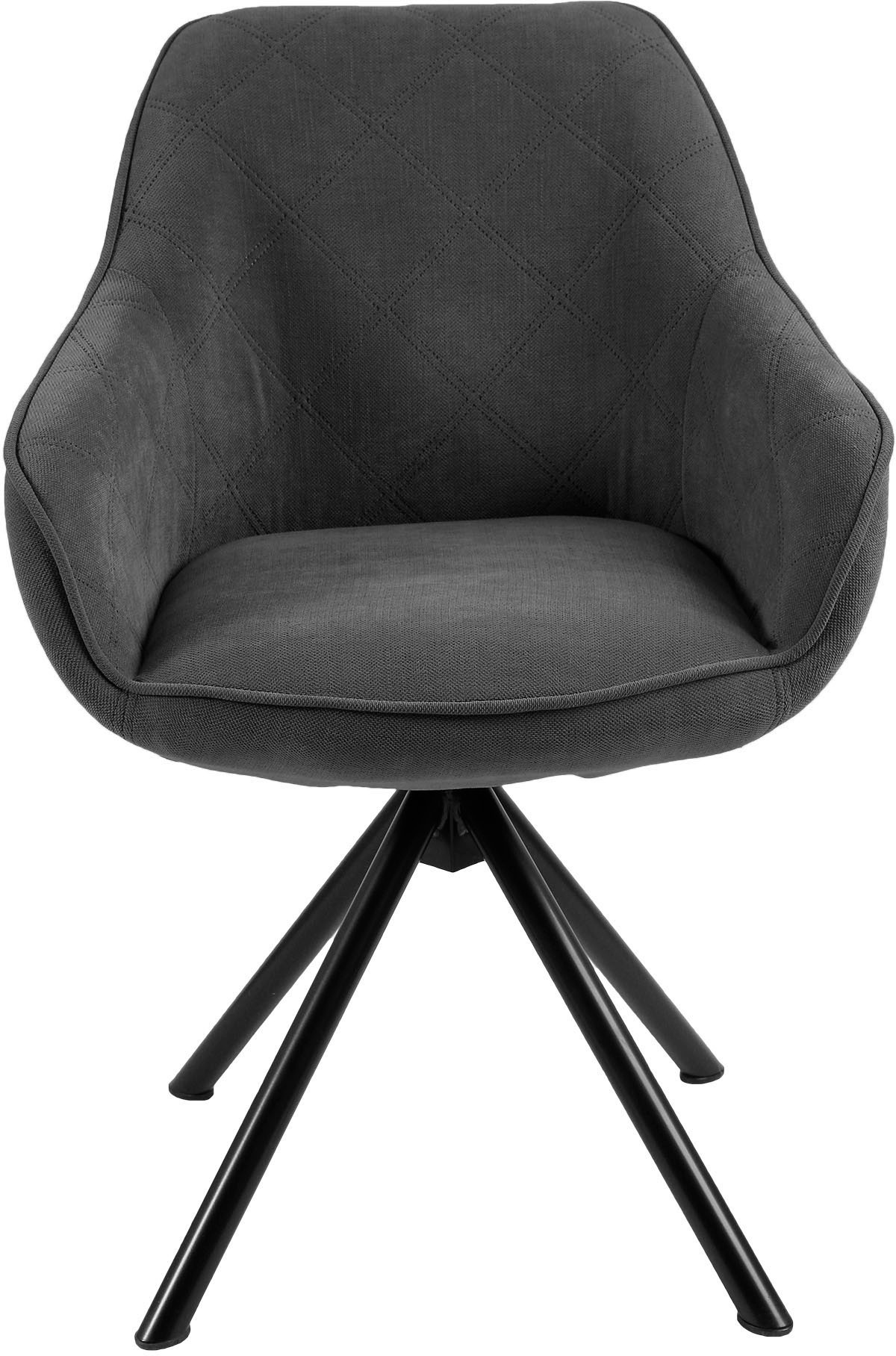 Home affaire Esszimmerstuhl "Lorena" () Drehstuhl mit Massivholzgestell, Ar günstig online kaufen