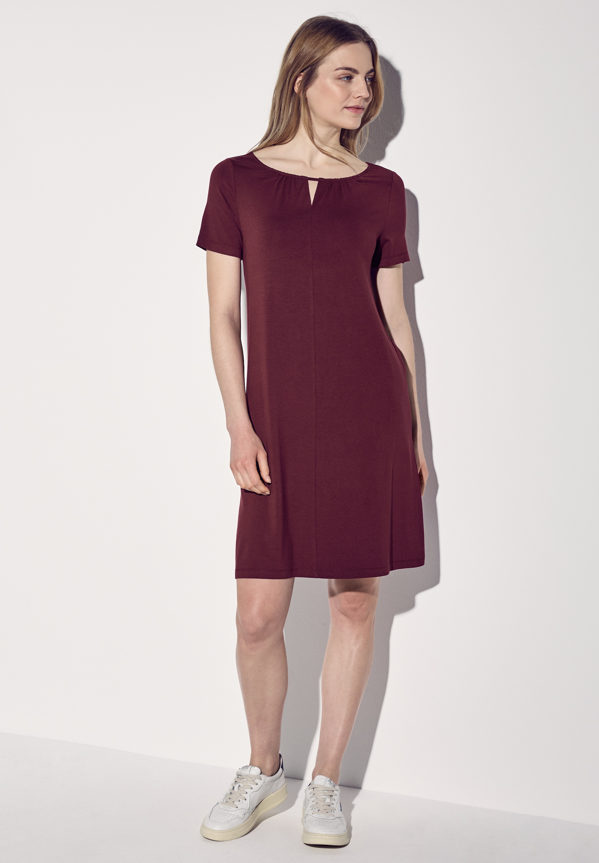 STREET ONE Jerseykleid Ohne Taschen knielang günstig online kaufen