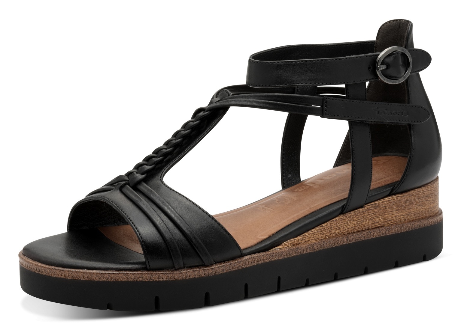 Tamaris Keilsandalette, Riemchensandale, Sommerschuh mit Flechtriemchen günstig online kaufen