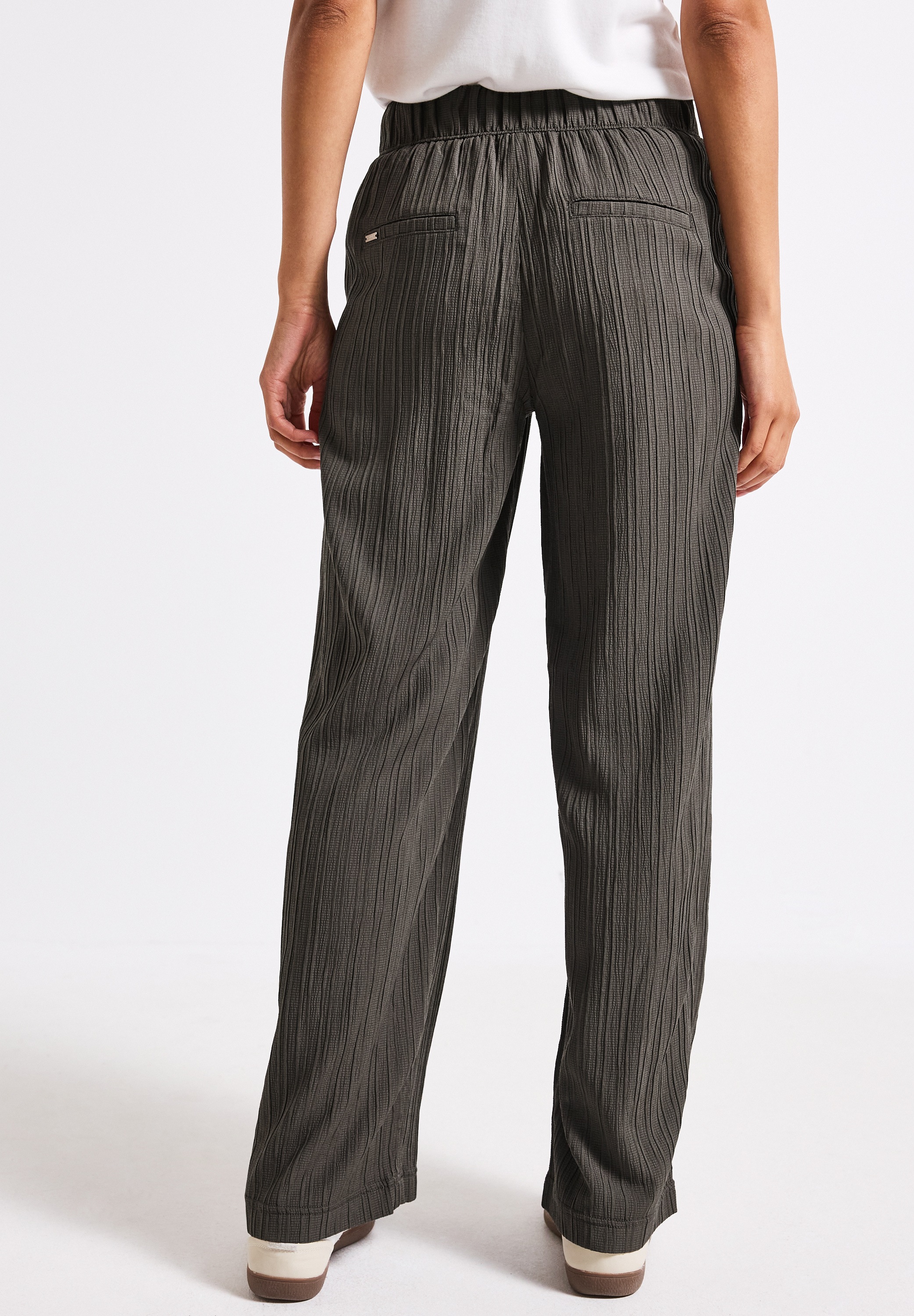 STREET ONE Stoffhose, Sommerhose mit elastischem Bund günstig online kaufen