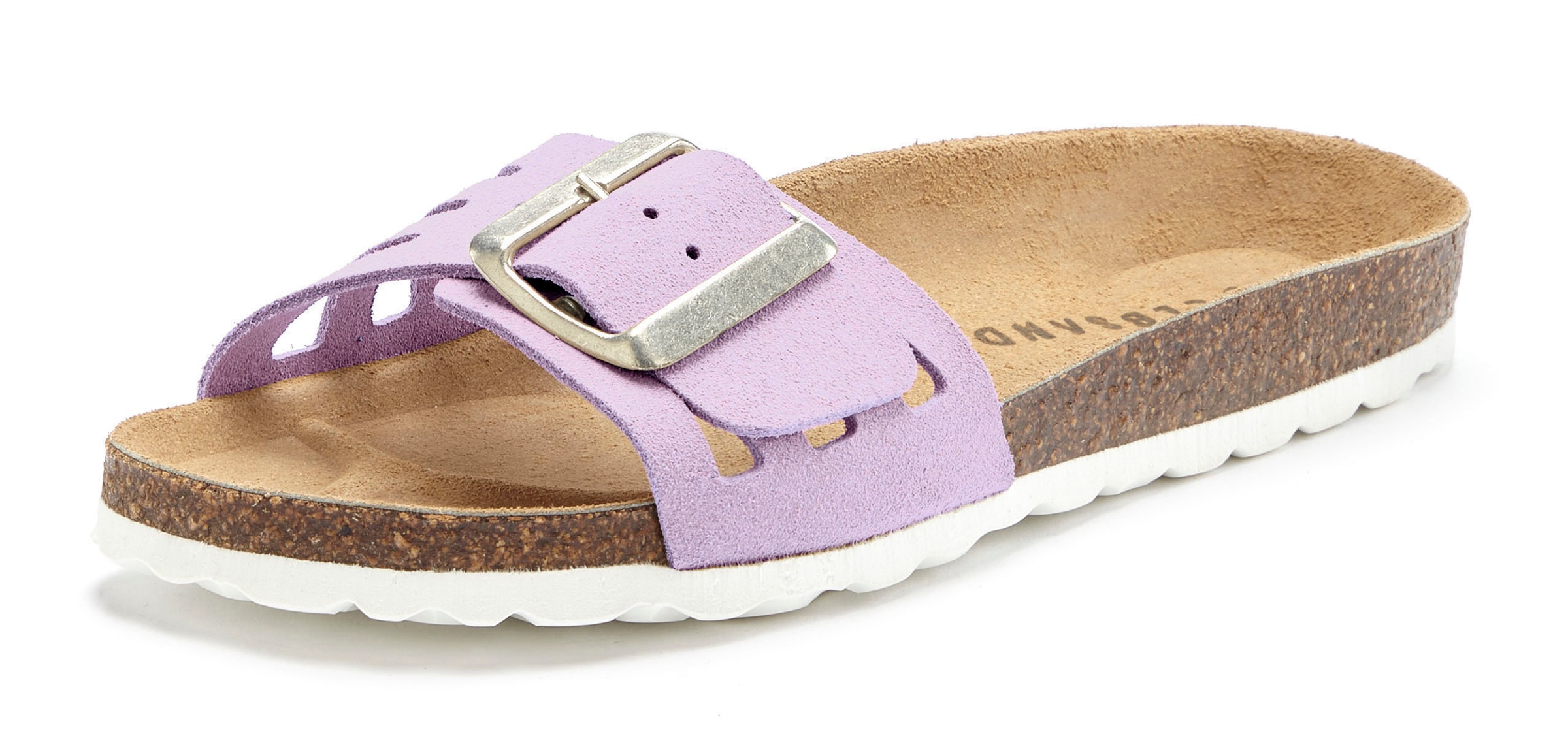 Elbsand "Sandale" Mule, offener Schuh aus Leder mit weichem Komfortkorkfußb günstig online kaufen