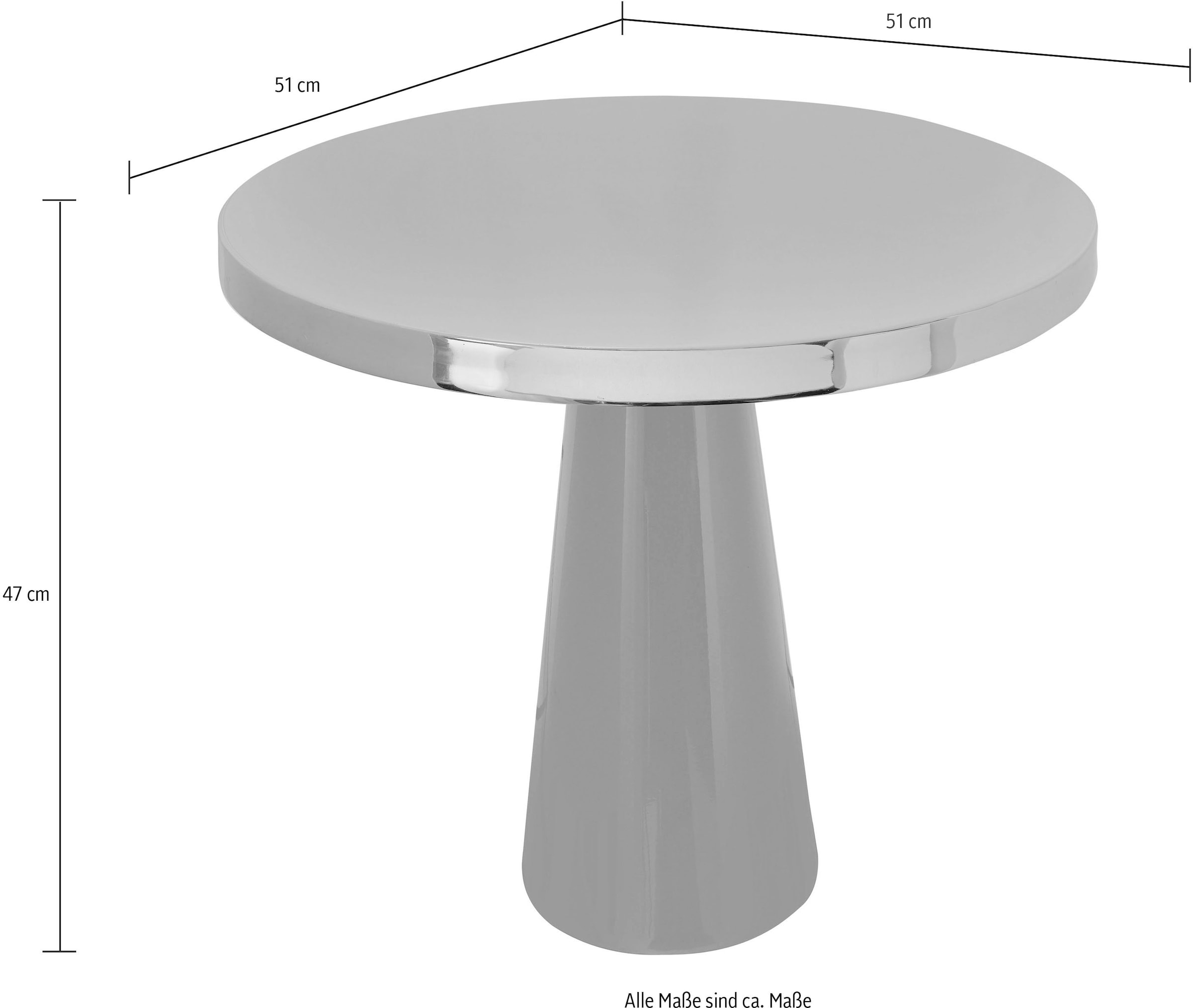 Kayoom Beistelltisch »Art Deco 625, Abstelltisch aus Metall,funktional und stabil«, (1 St.), Dekorativ, glanzvolle Lackierung, stilvolles Design