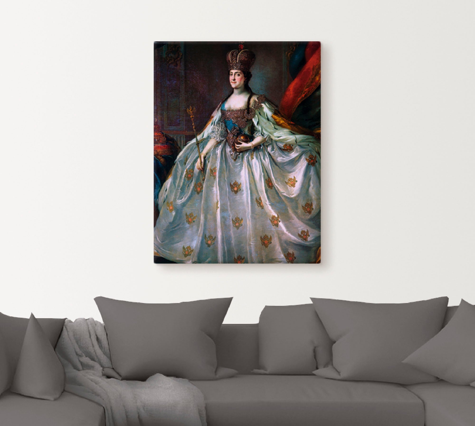 Artland Wandbild »Krönungsporträt der Katharina II.«, Menschen, (1 St.), als Leinwandbild, Poster in verschied. Größen