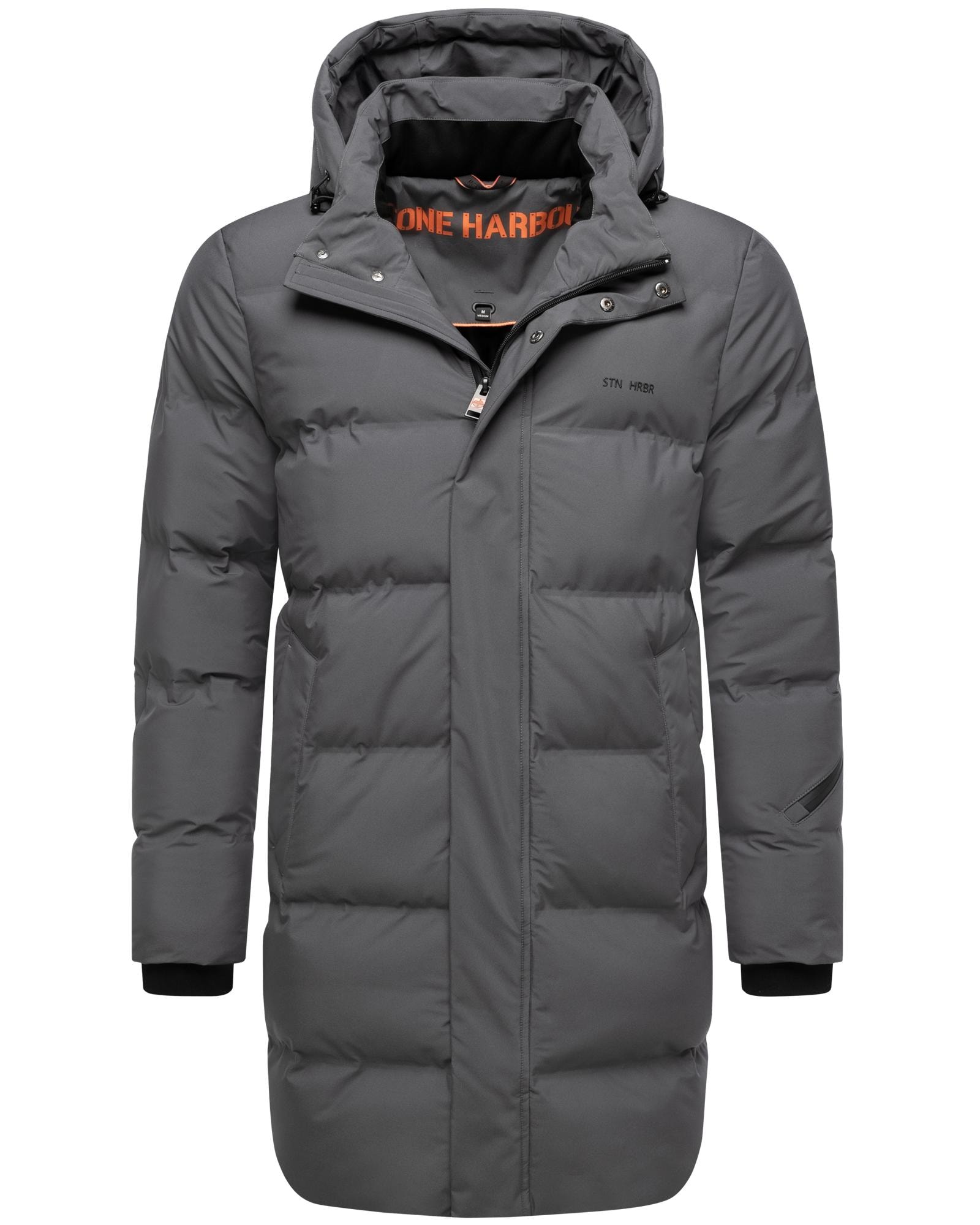 Stone Harbour Steppmantel »Thadeek XX« Warmer Mantel mit abnehmbarer und verstellbarer Kapuze