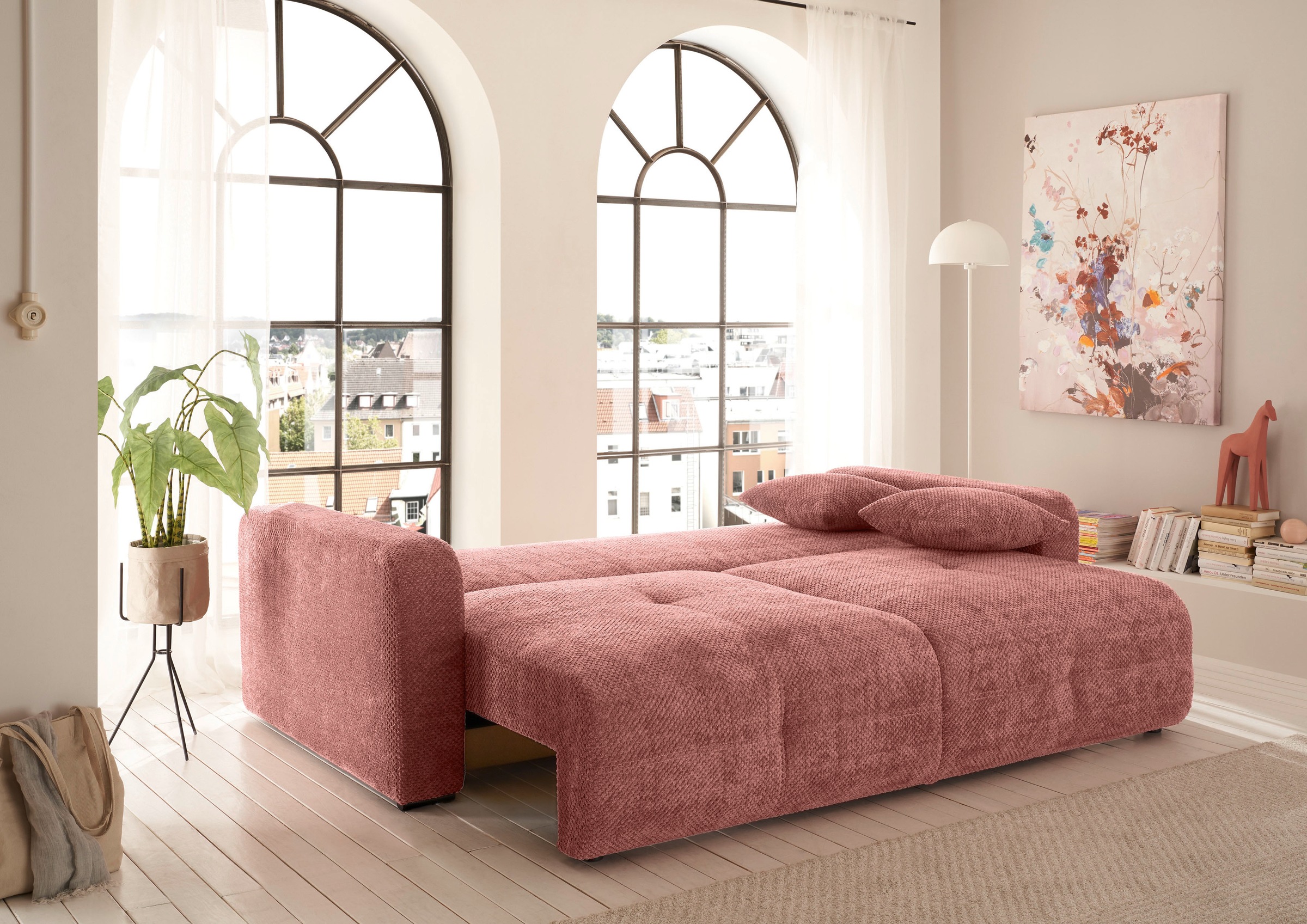 ED EXCITING DESIGN Schlafsofa »Bullet«, mit Bettkasten & 2 Zierkissen