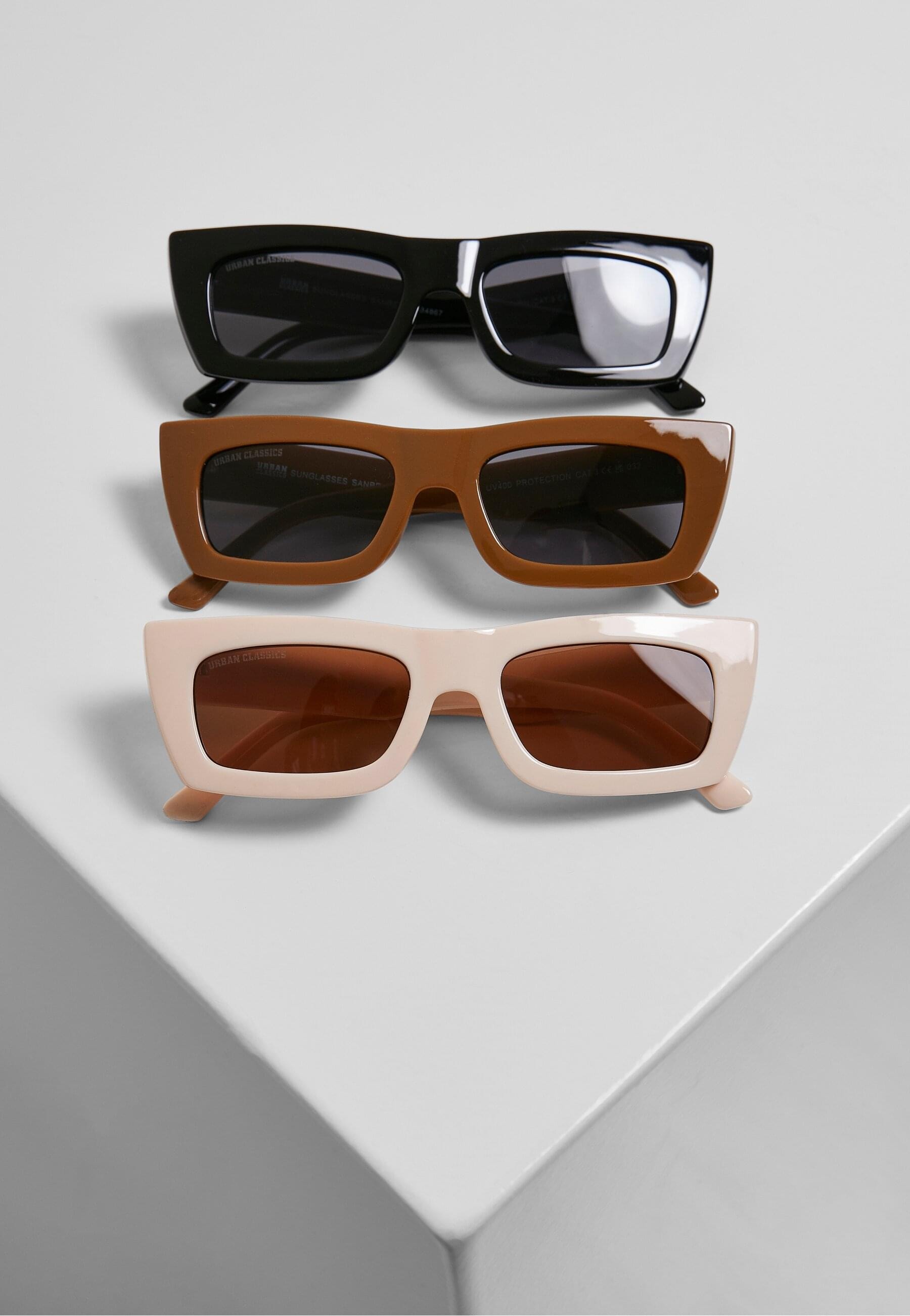 URBAN CLASSICS Sonnenbrille "Urban Classics Unisex Sunglasses Sanremo 3-Pac günstig online kaufen