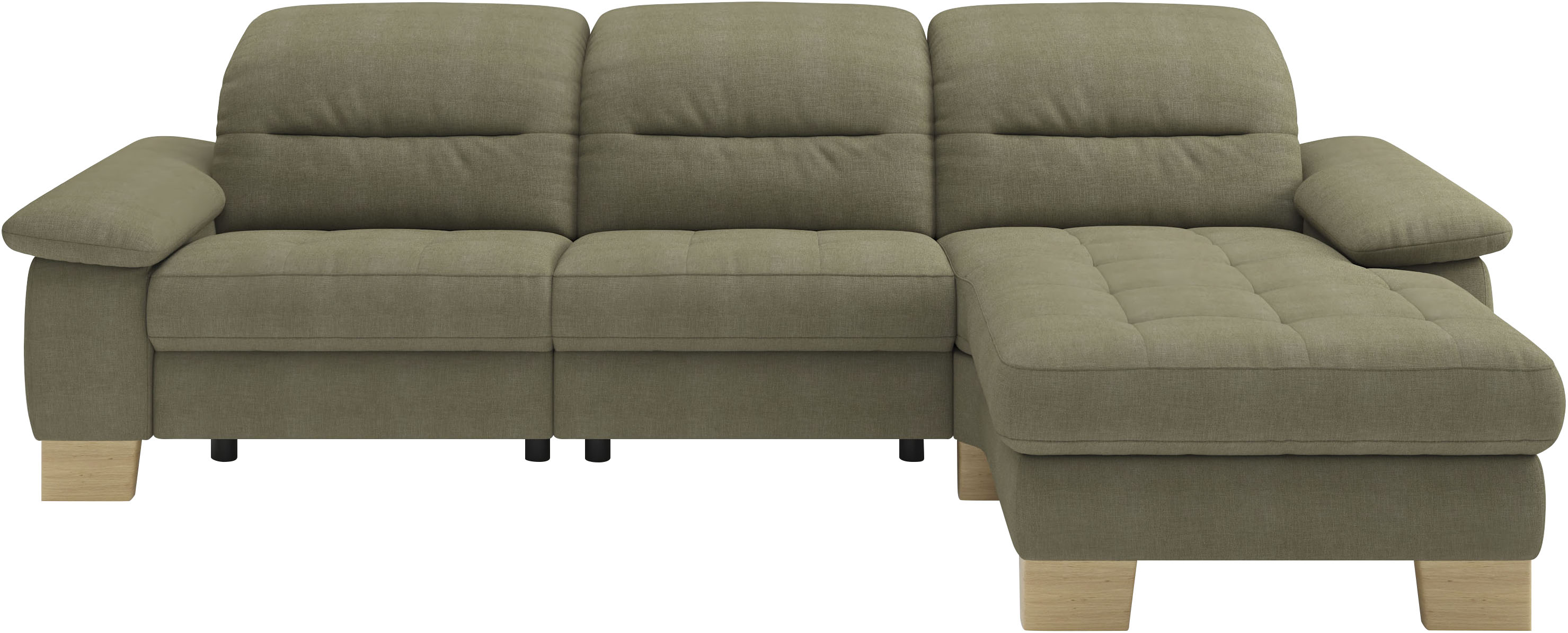 Home affaire Ecksofa "Basel, mit vollmotorischem Relaxkomfort, Breite 283cm"