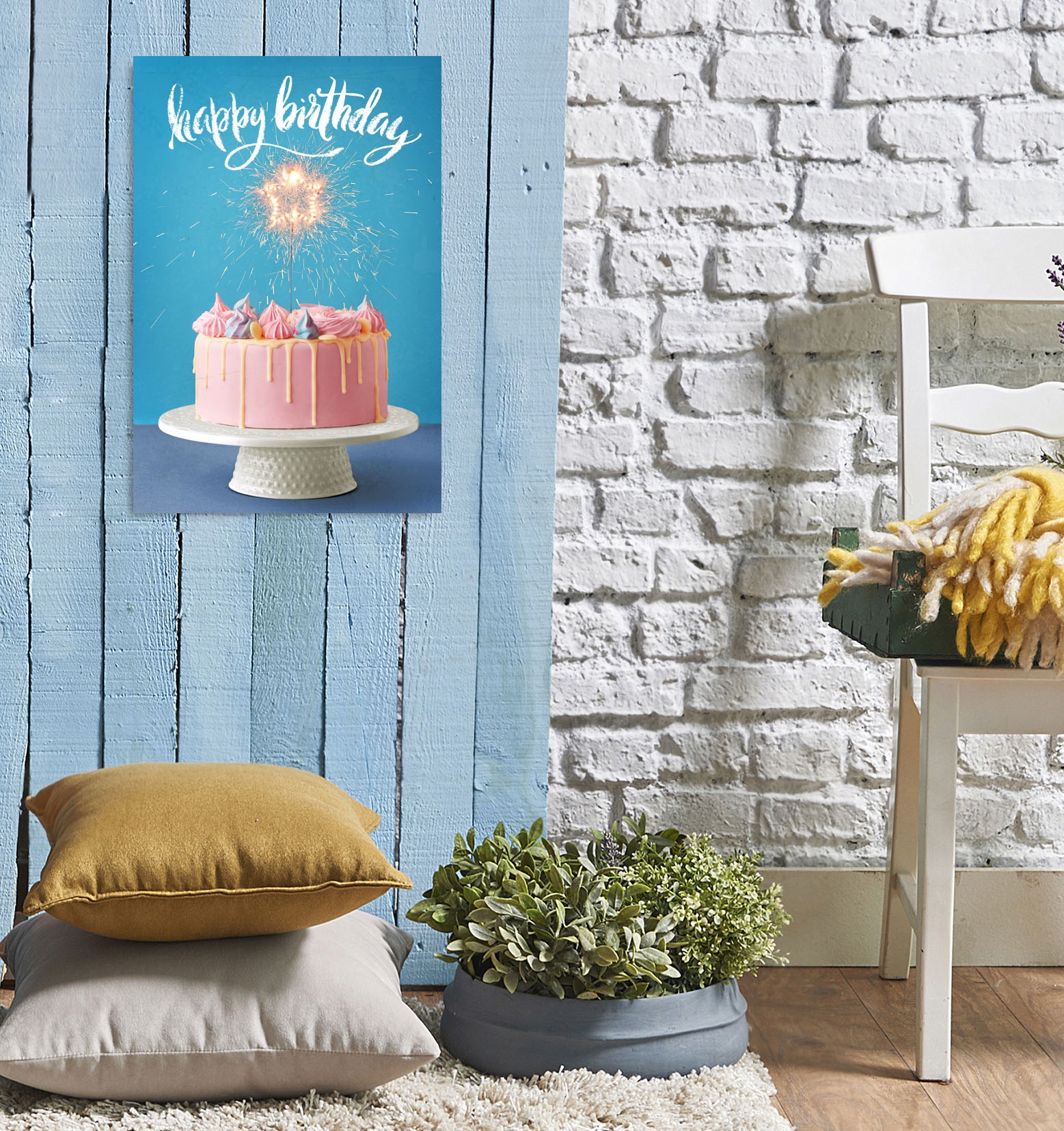 queence Metallbild "Happy Birthday", Sprüche, (1 St.) günstig online kaufen